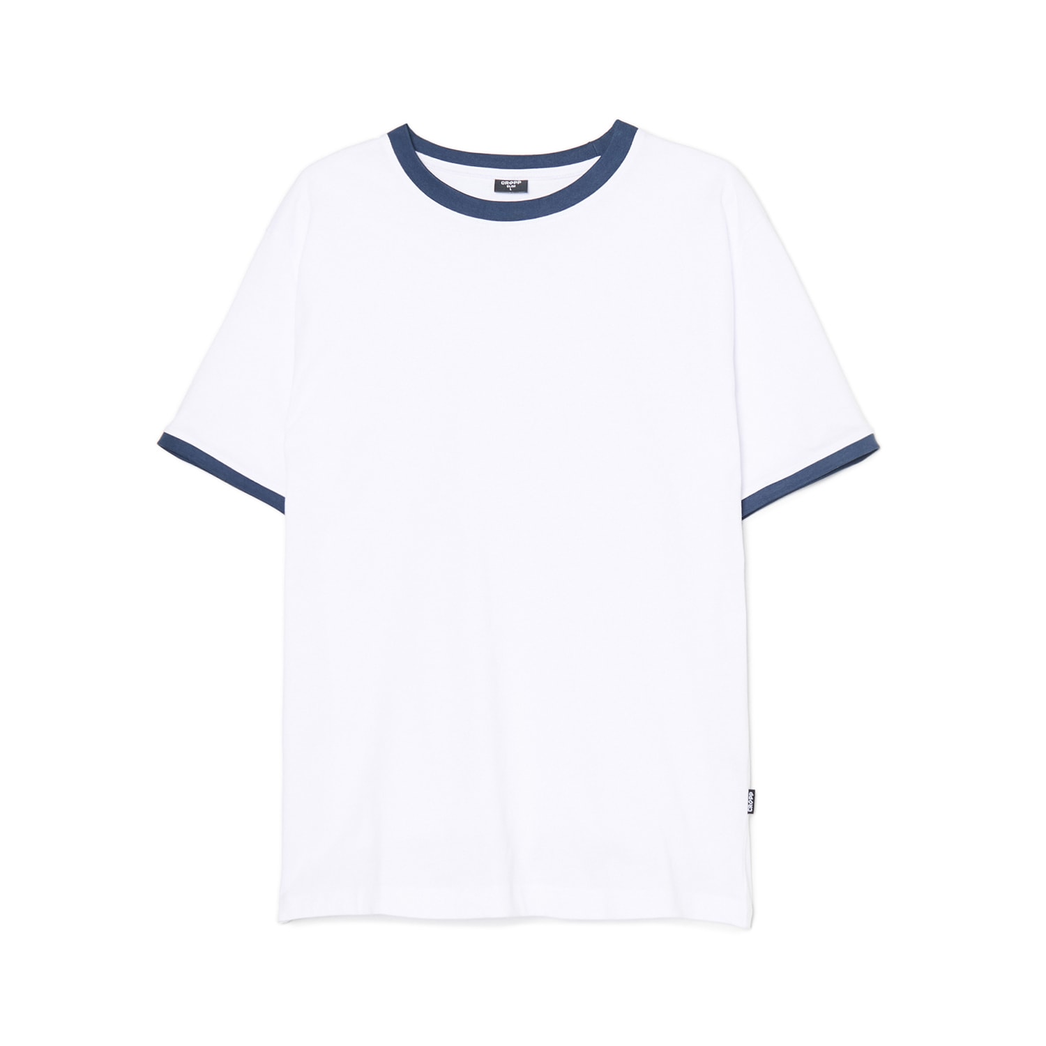 Cropp - Бяла тениска - тъмносин