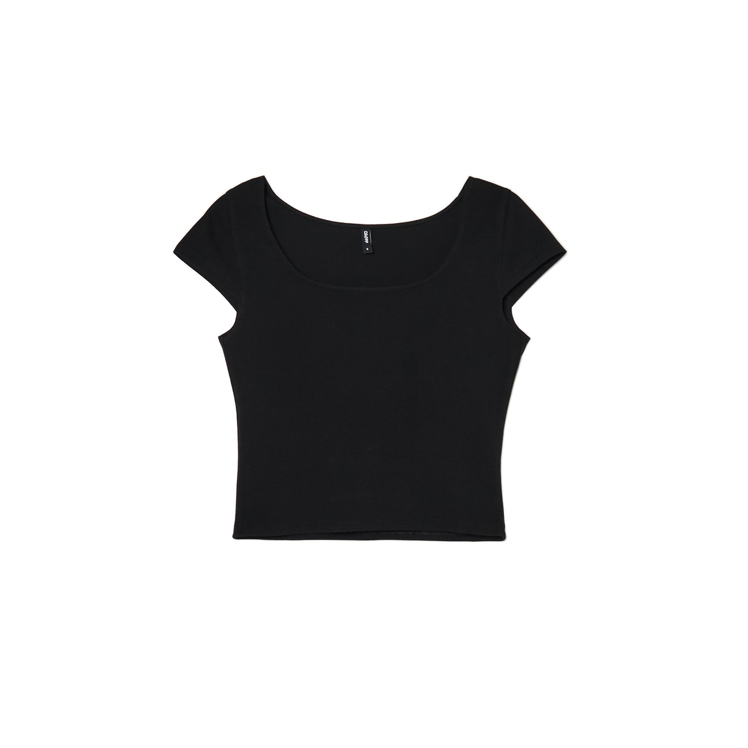 Cropp - Черна тениска - черeн