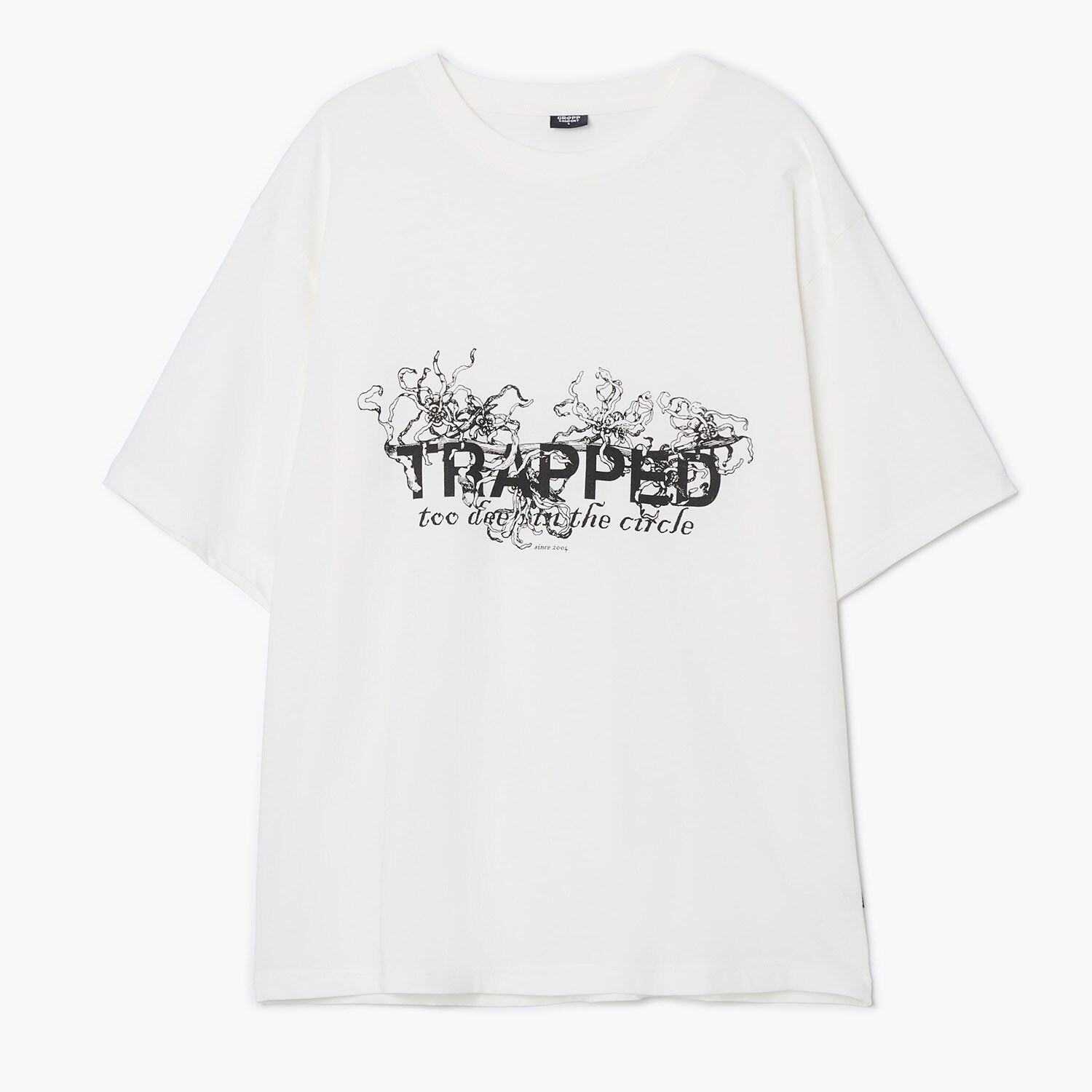 Cropp - Бяла тениска с принт - бял