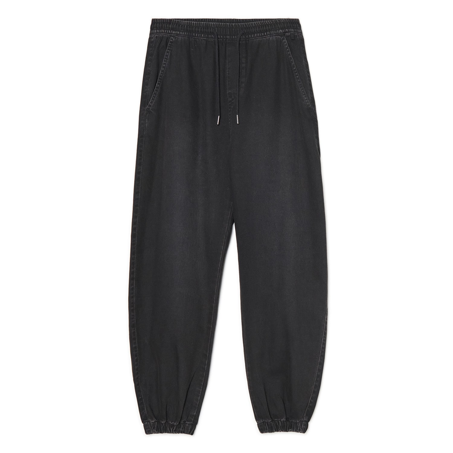 Cropp - Дънки loose jogger - черeн