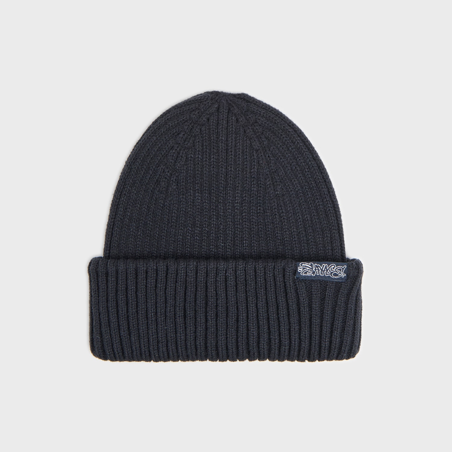 Cropp - Шапка beanie с нашивка - тъмносин