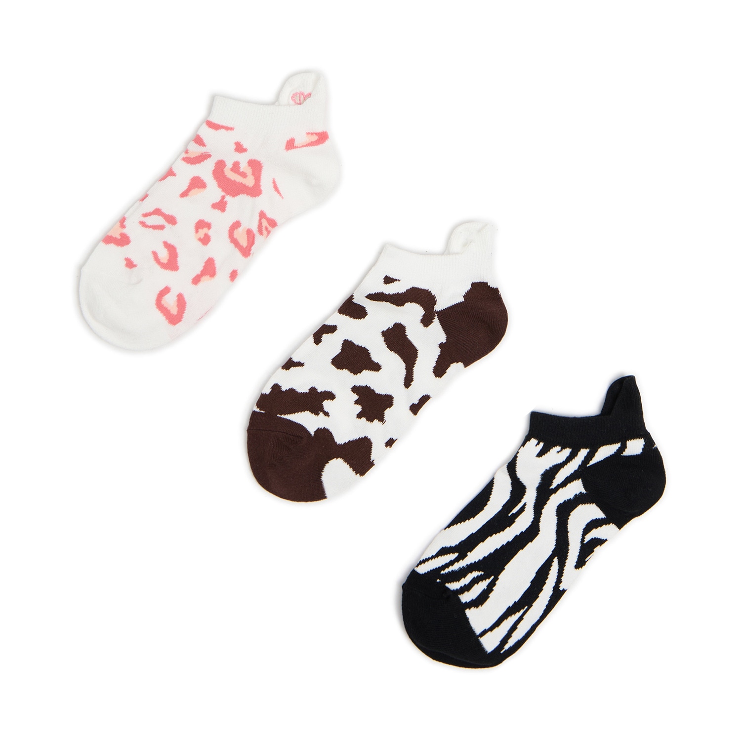 Cropp - 3 чифта чорапи без конч - многоцветен