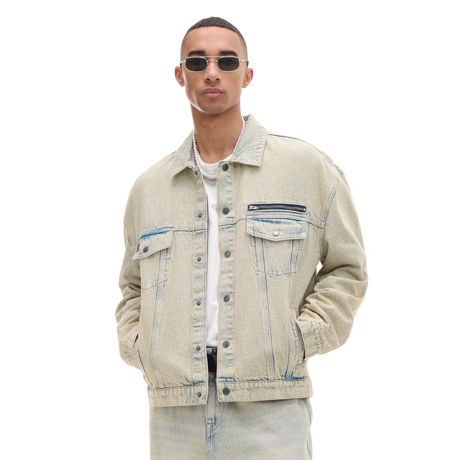 Cropp - Дънково яке - Светло сиво