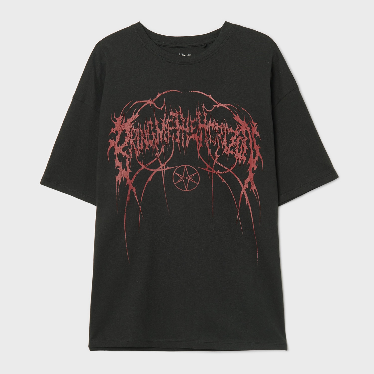 Cropp - Oversize тениска Bring Me To The Horizon - тъмносиво