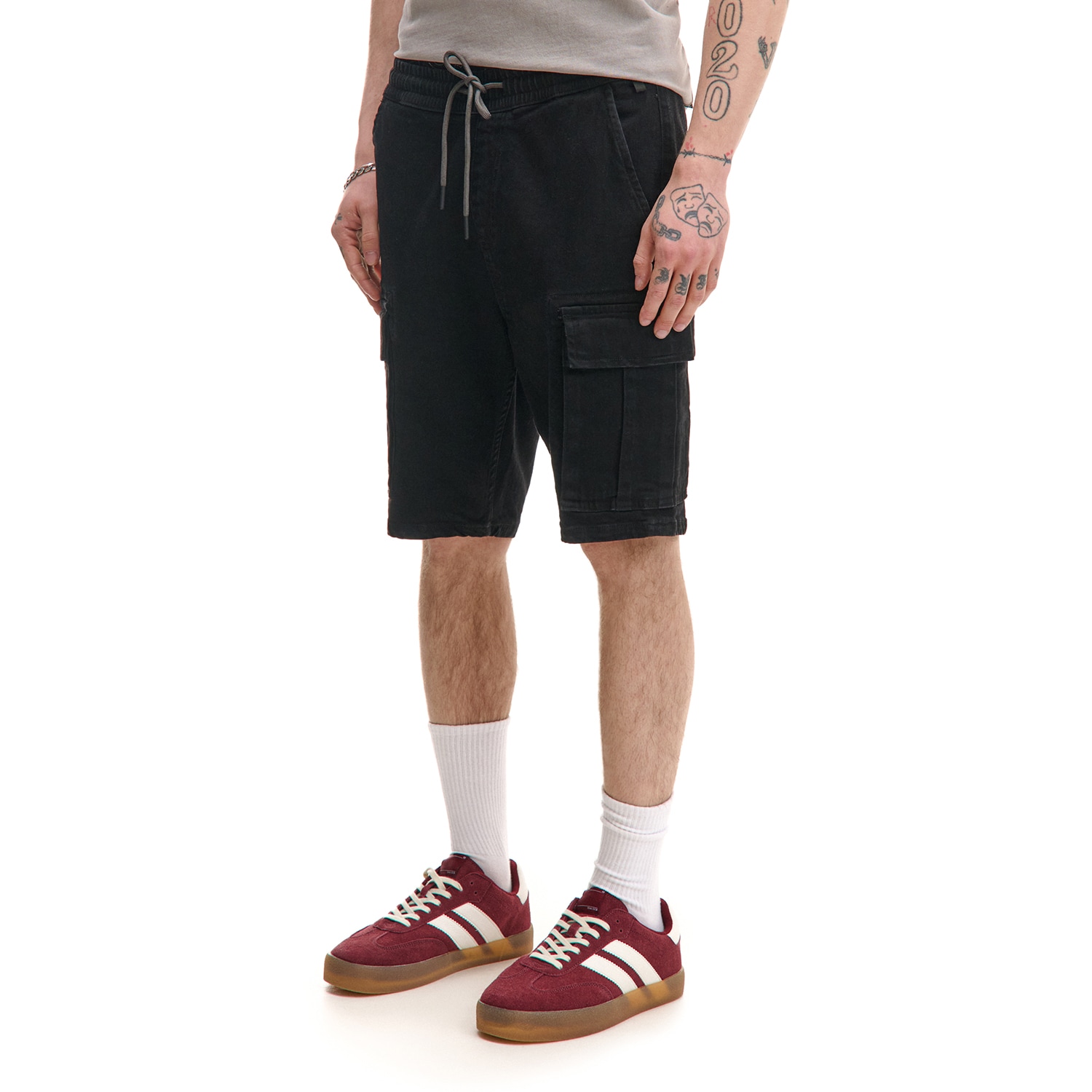 Cropp - Дънкови къси панталони - черeн