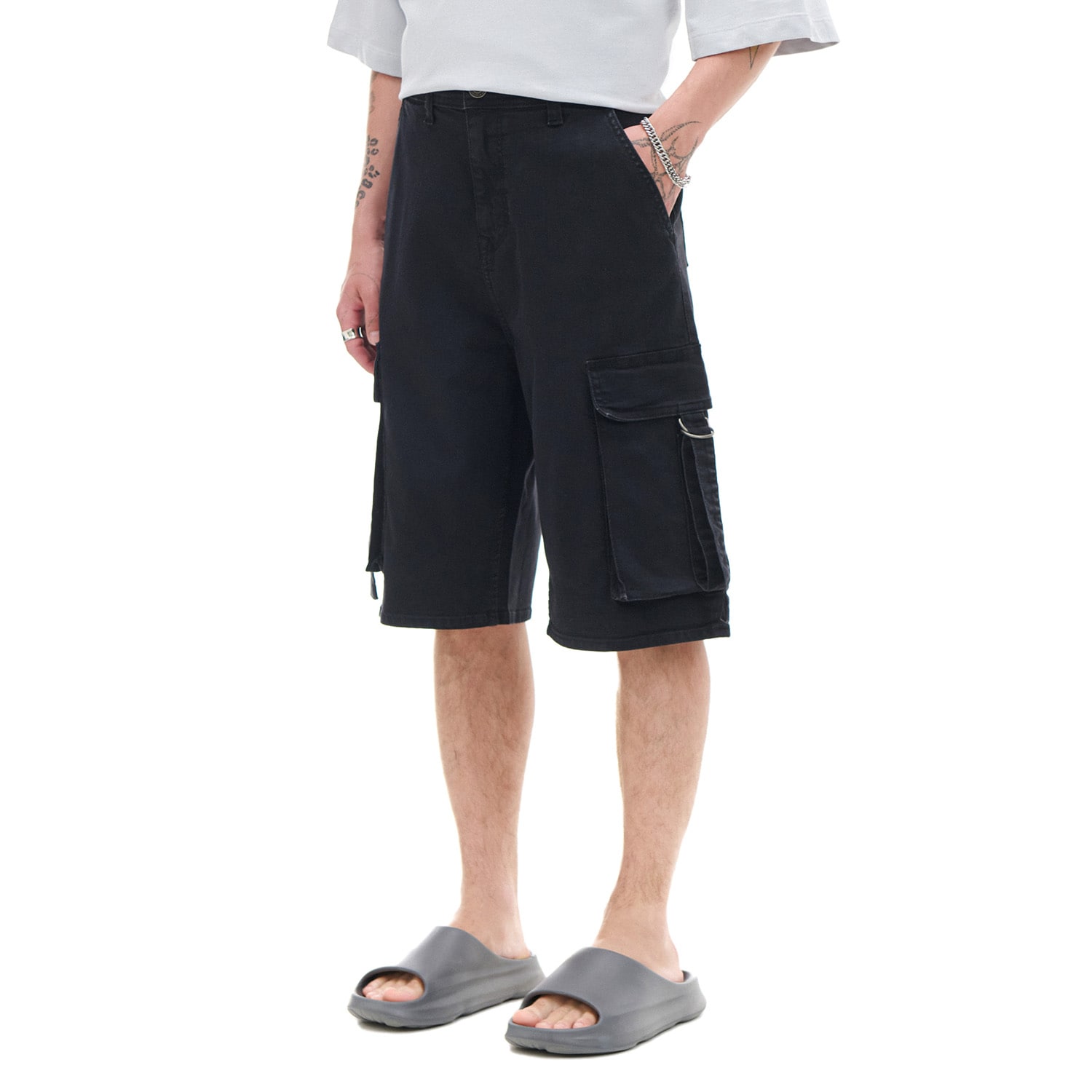 Cropp - Дънкови къси панталони - черeн