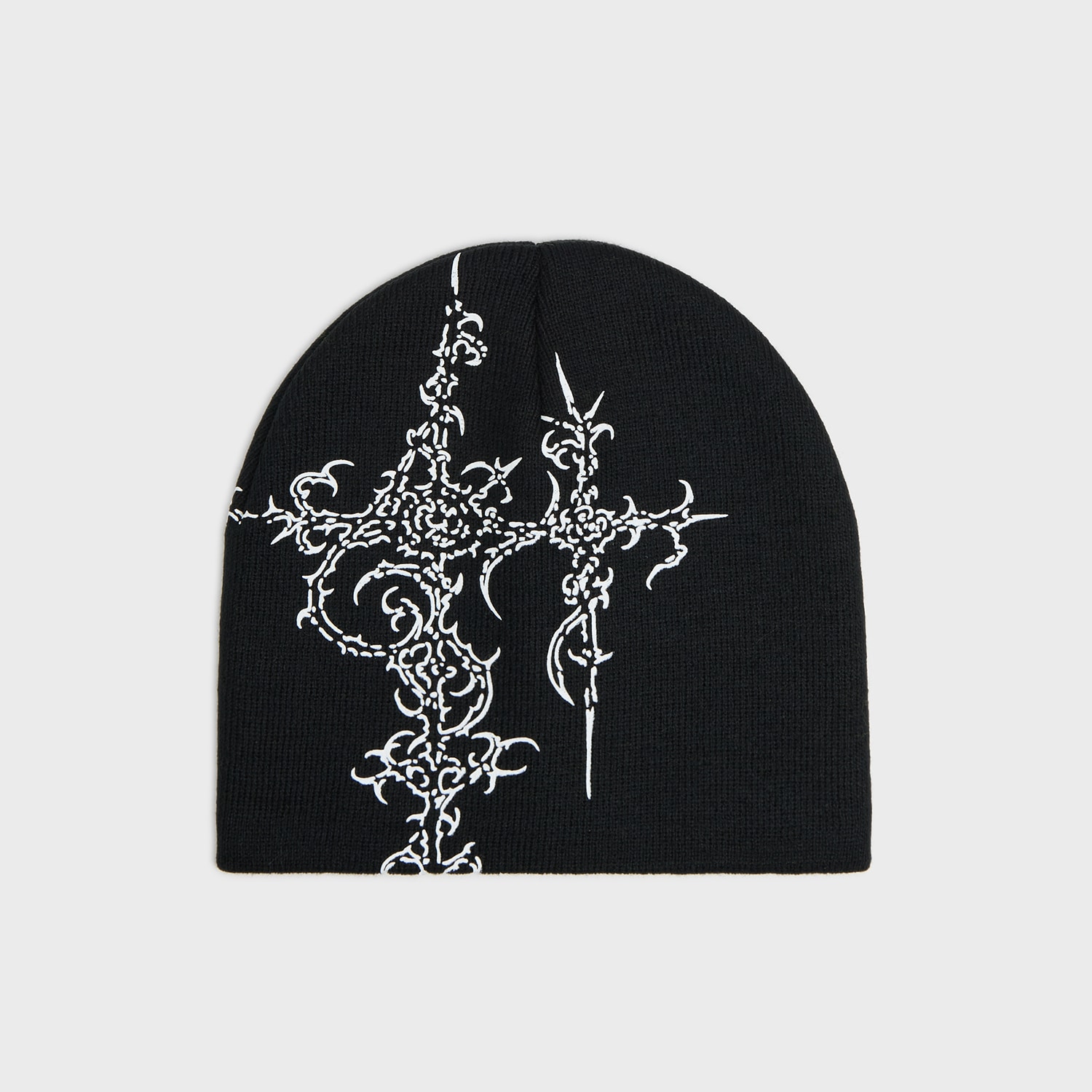 Cropp - Шапка beanie с апликация - черeн