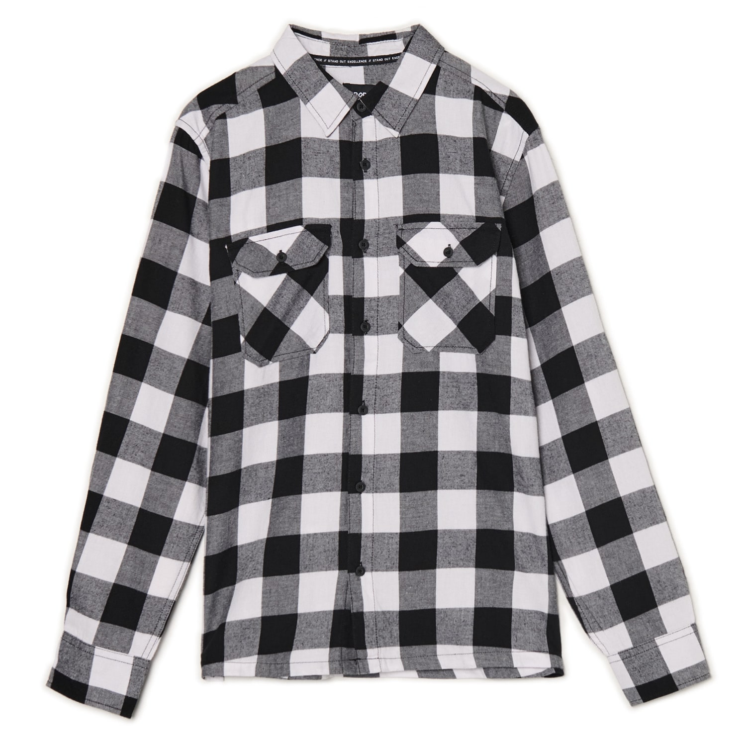 Cropp - Kostkovaná košile - černý