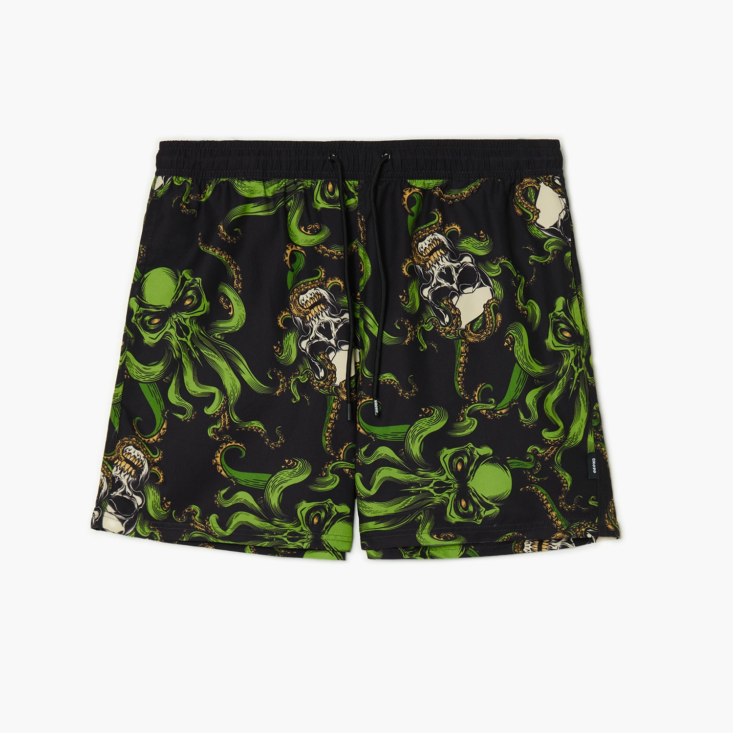 Cropp - Koupací šortky s celoplošným potiskem - černý