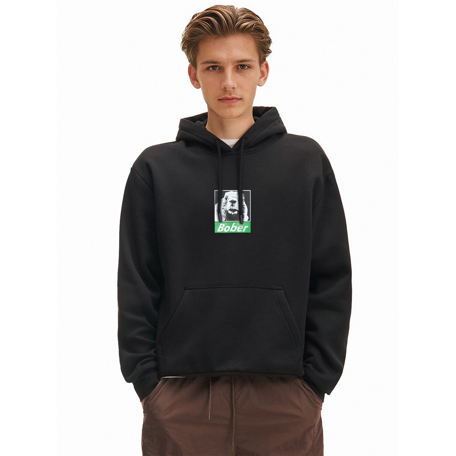 Cropp - Černá mikina - černý