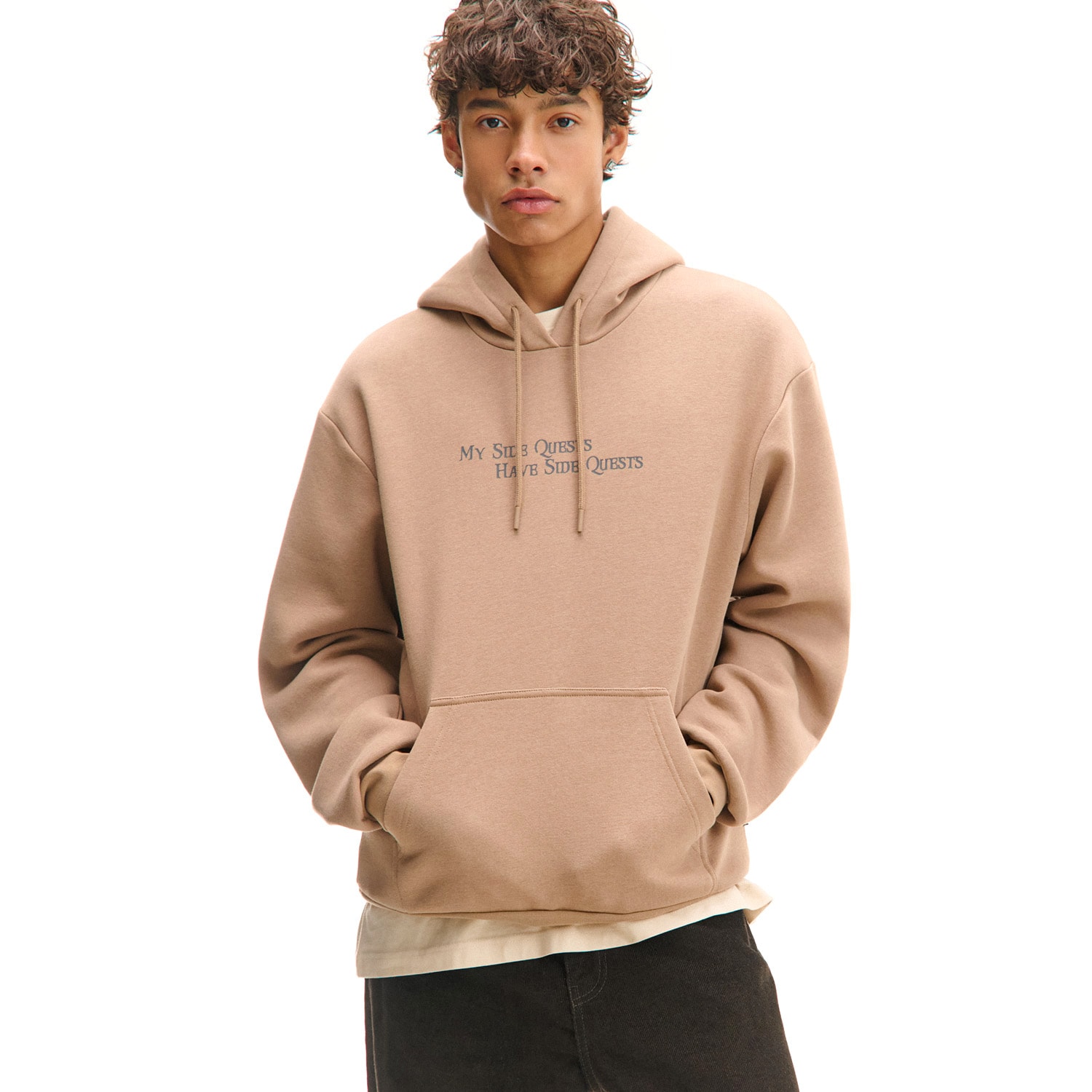 Cropp - Mikina s výšivkou - béžová