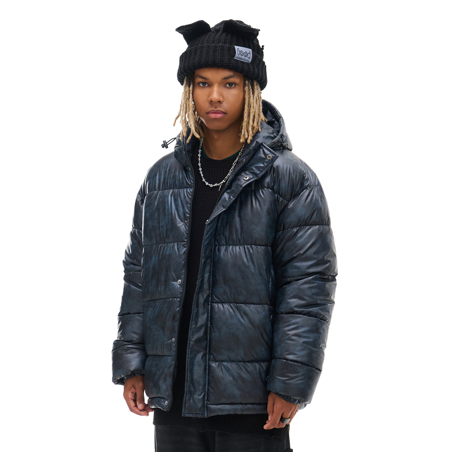 Cropp - Prošívaná bunda - černý