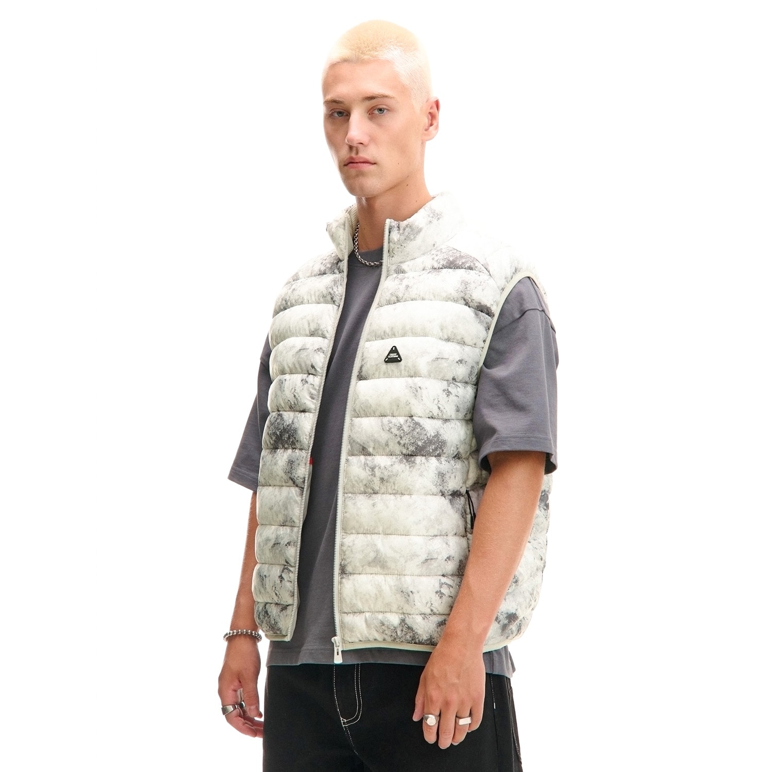 Cropp - Prošívaná vesta - světle šedá