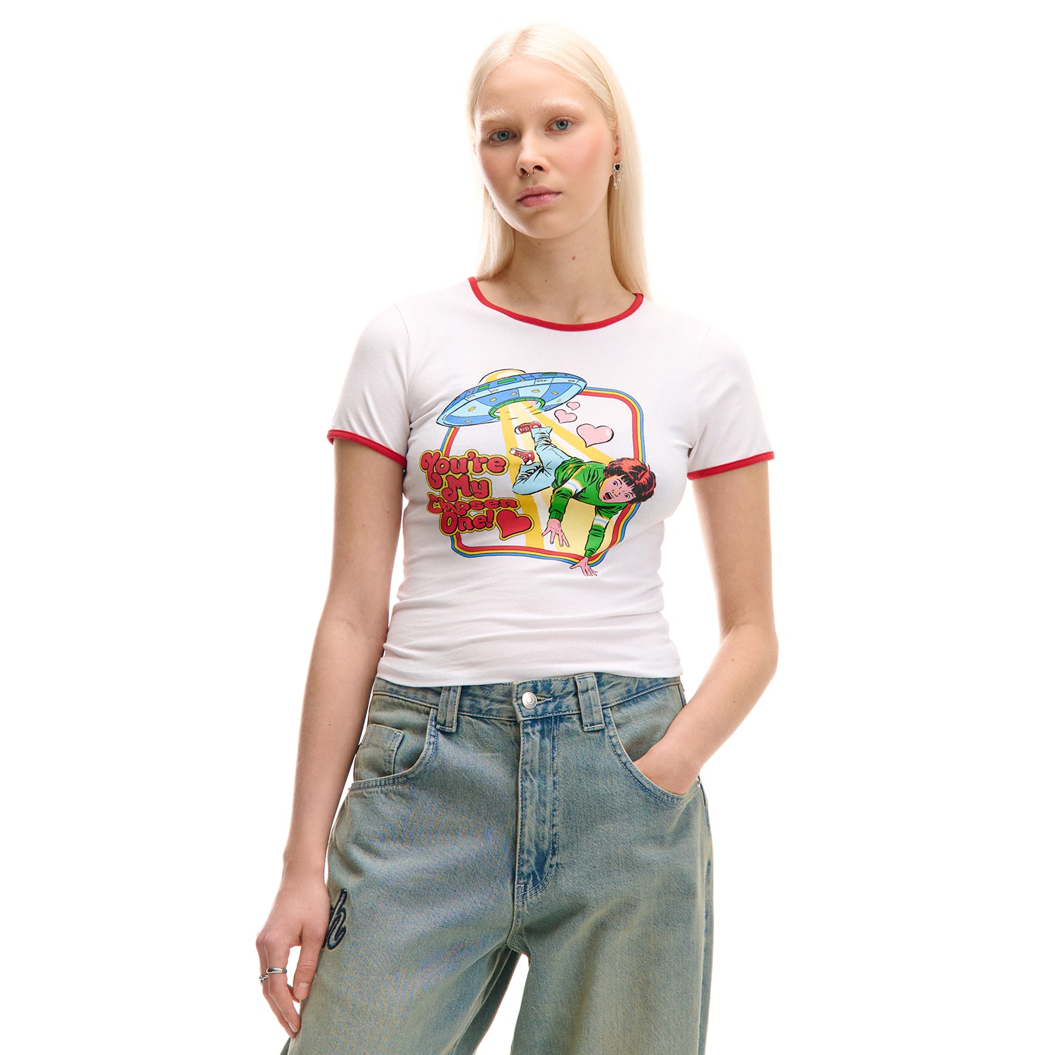 Cropp - Tričko s potiskem Steven Rhodes - bílá