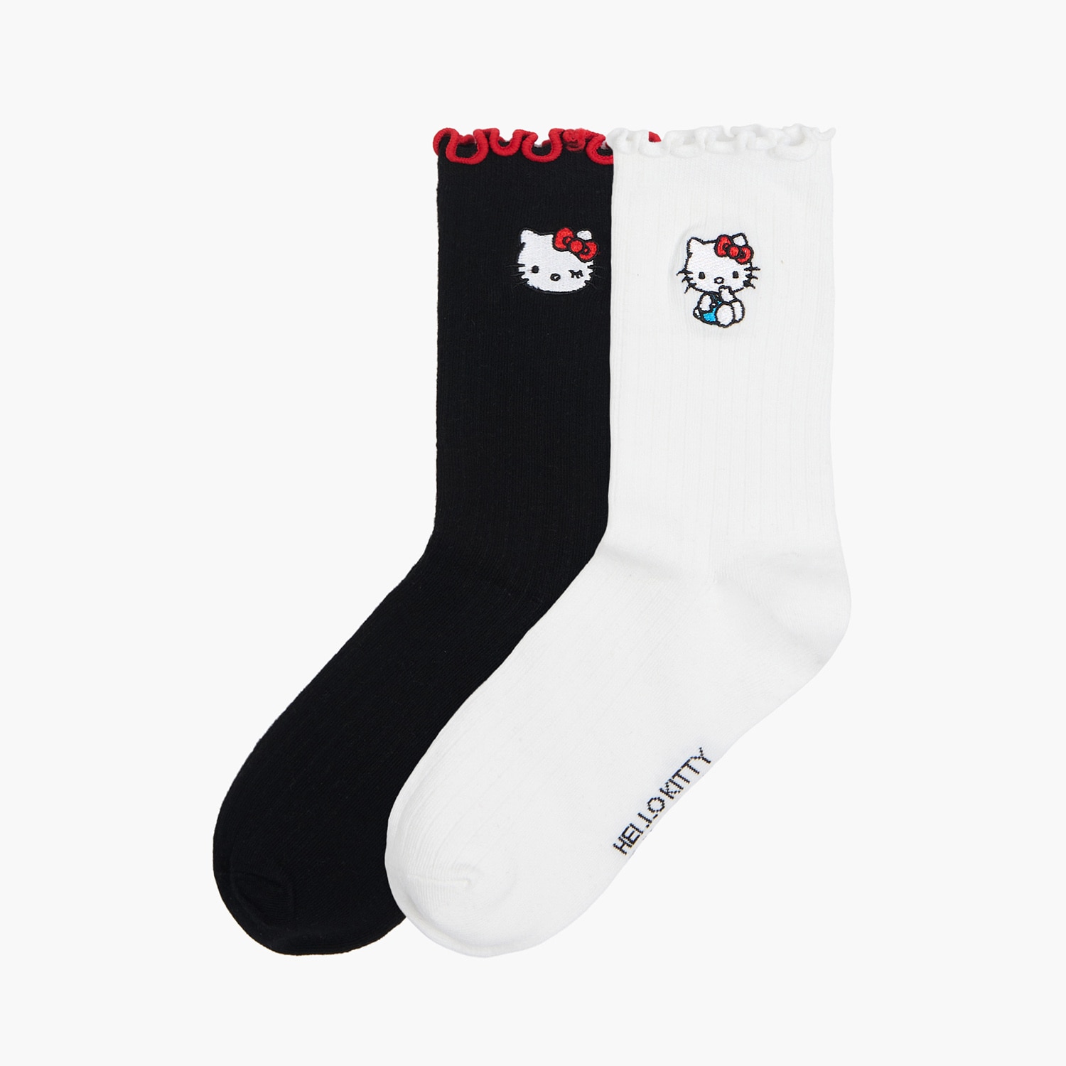 Cropp - 2 pack ponožky Hello Kitty - vícebarevná