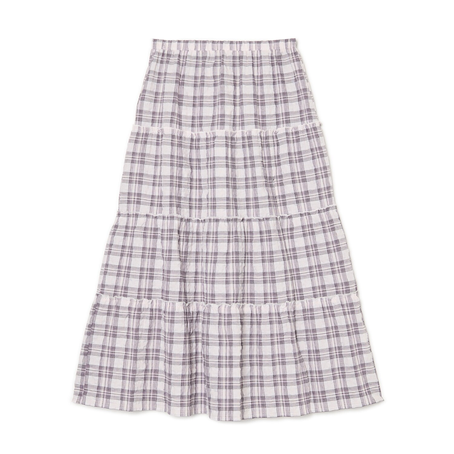 Cropp - Kostkovaná sukně - levandulová