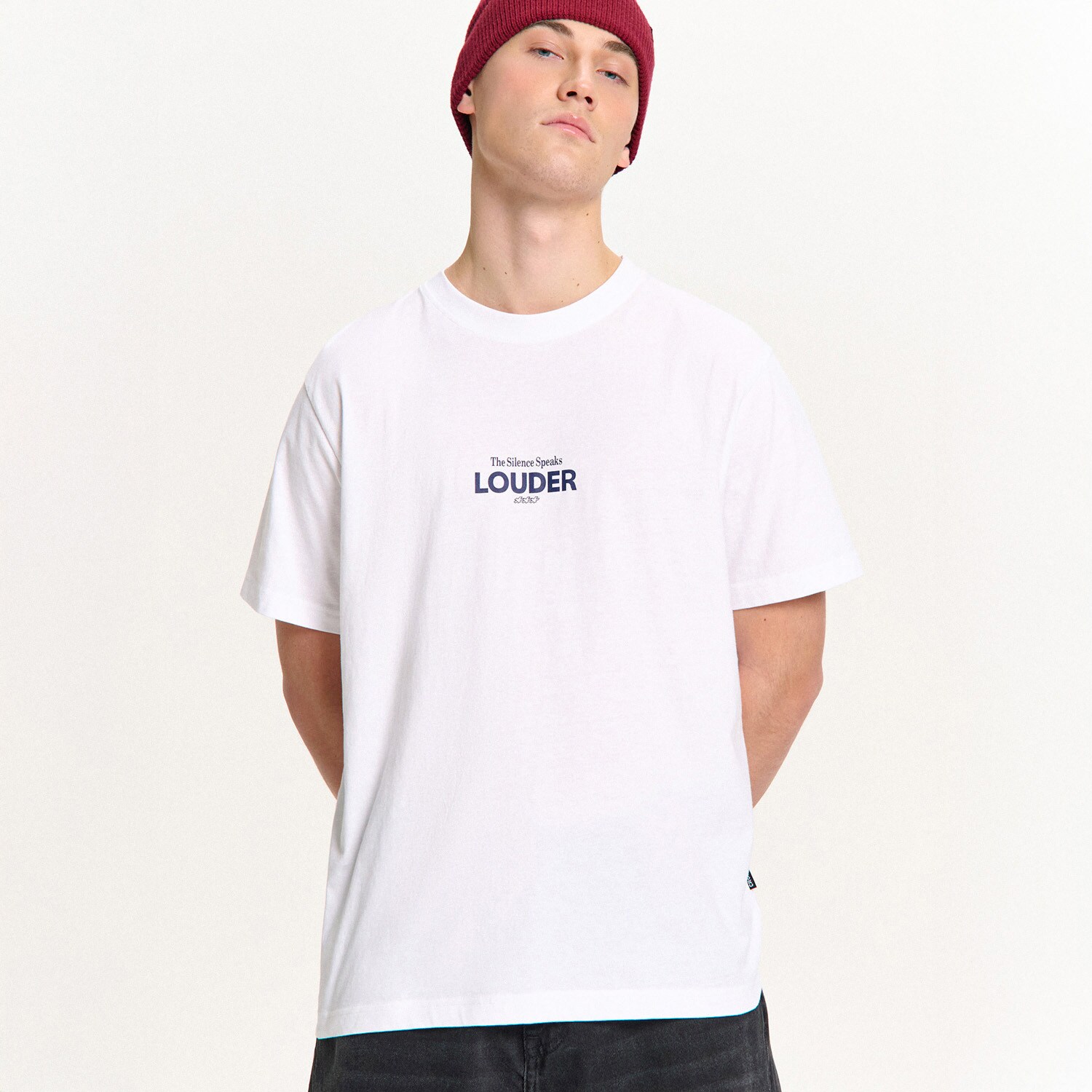 Cropp - Tričko s nápisem - bílá