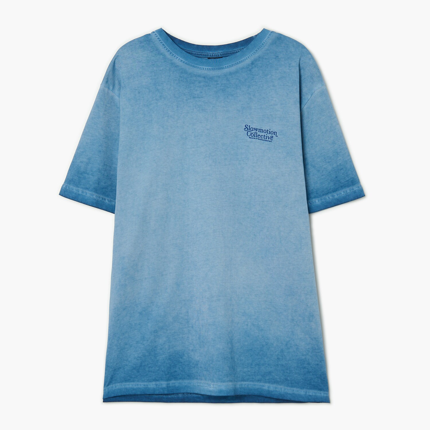 Cropp - Tričko se sepraným efektem - modrá