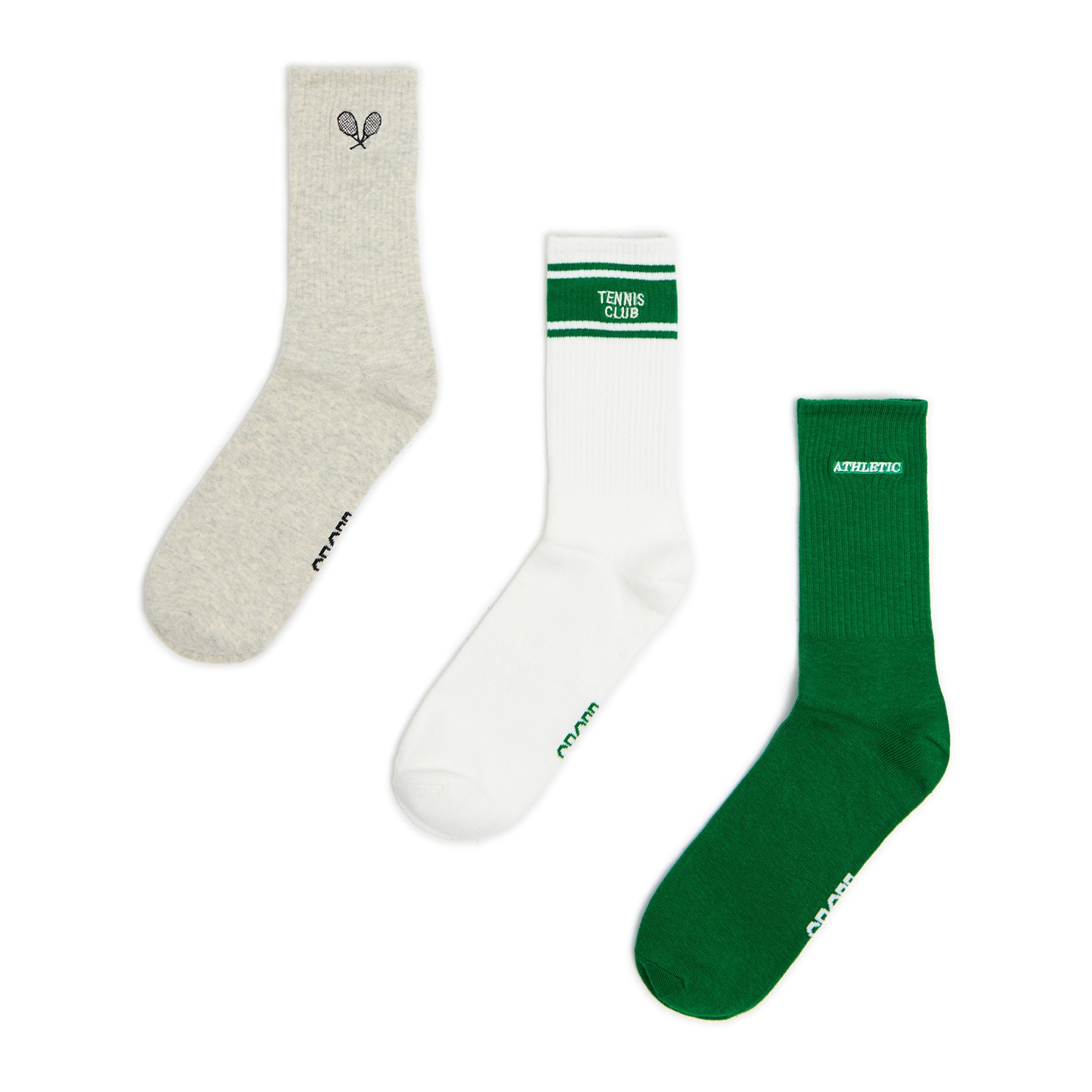 Cropp - Sada 3 párů ponožek - vícebarevná