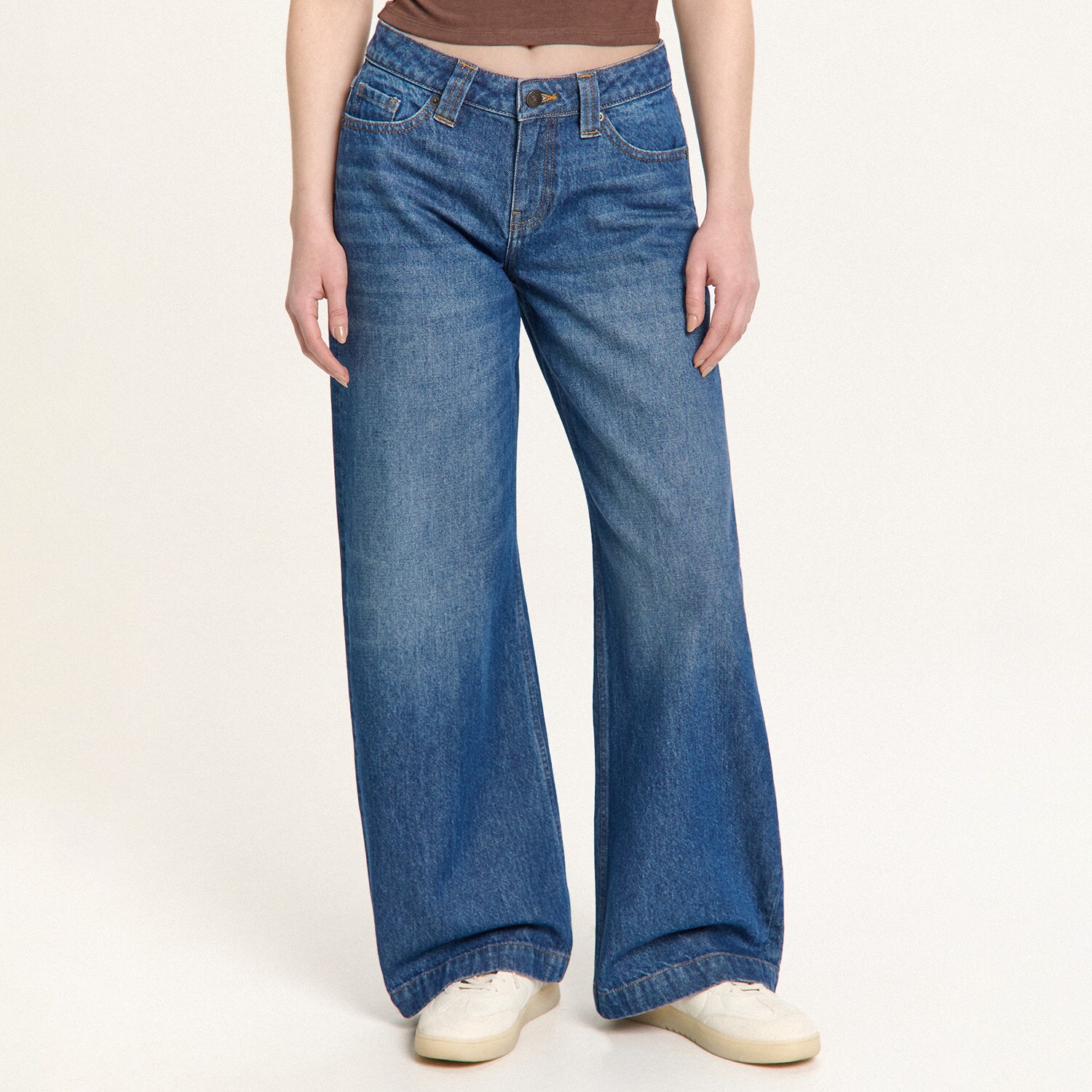 Cropp - Džíny s efektem seprání - džínová