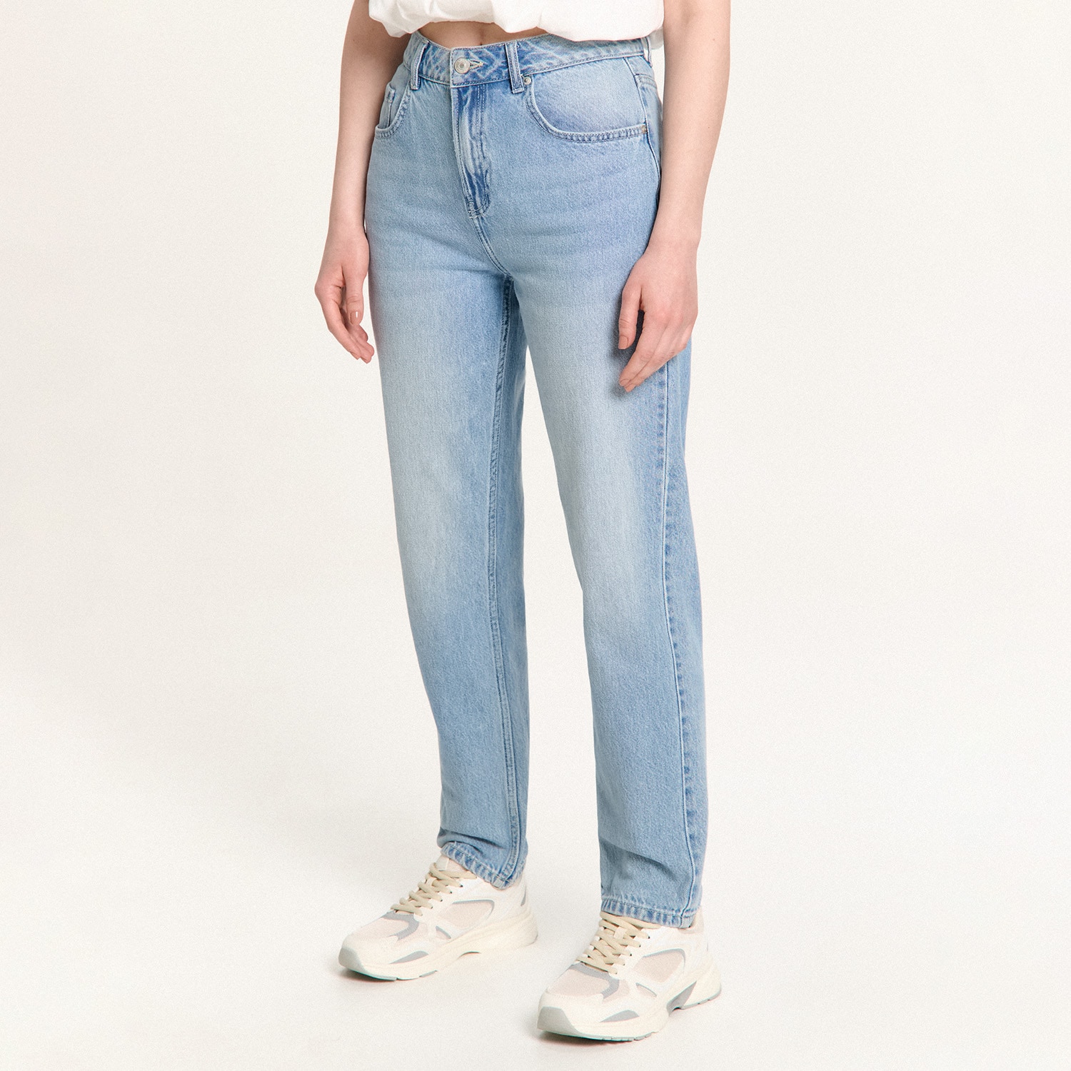 Cropp - Džíny Mom - modrá