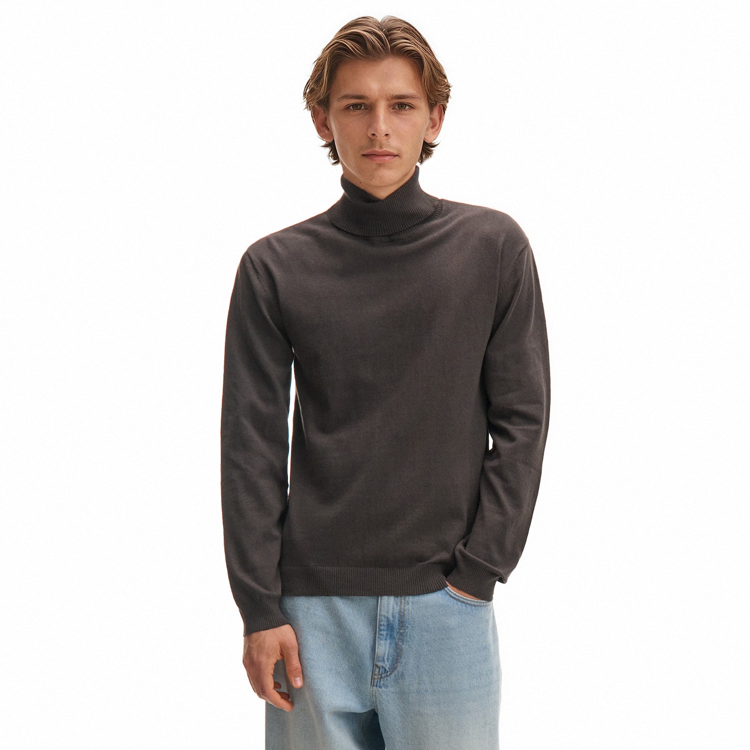 Cropp - Svetr s rolákem - tmavě šedá