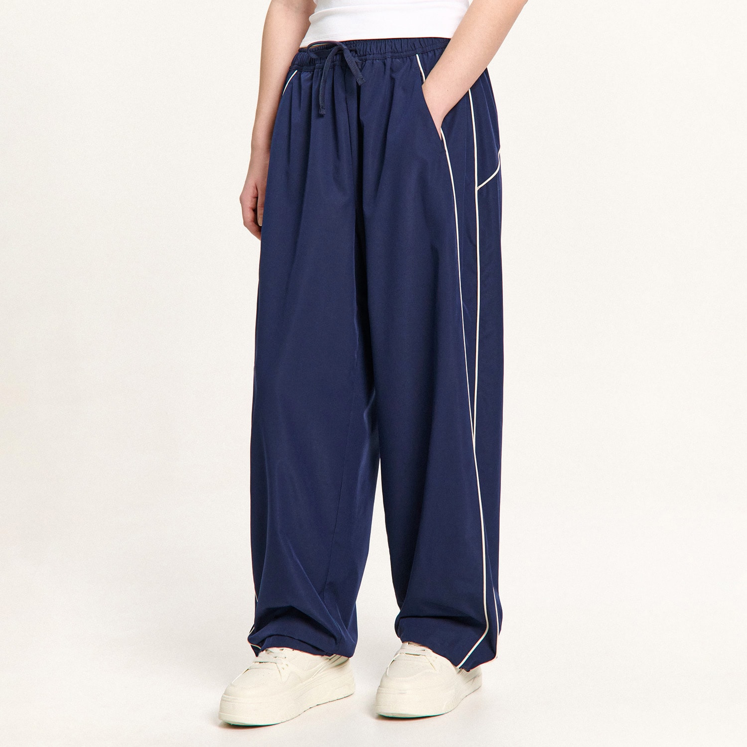 Cropp - Kalhoty - tmavomodrá