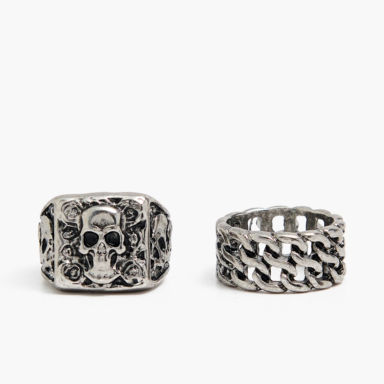 Cropp - Sada prstenů - stříbrná