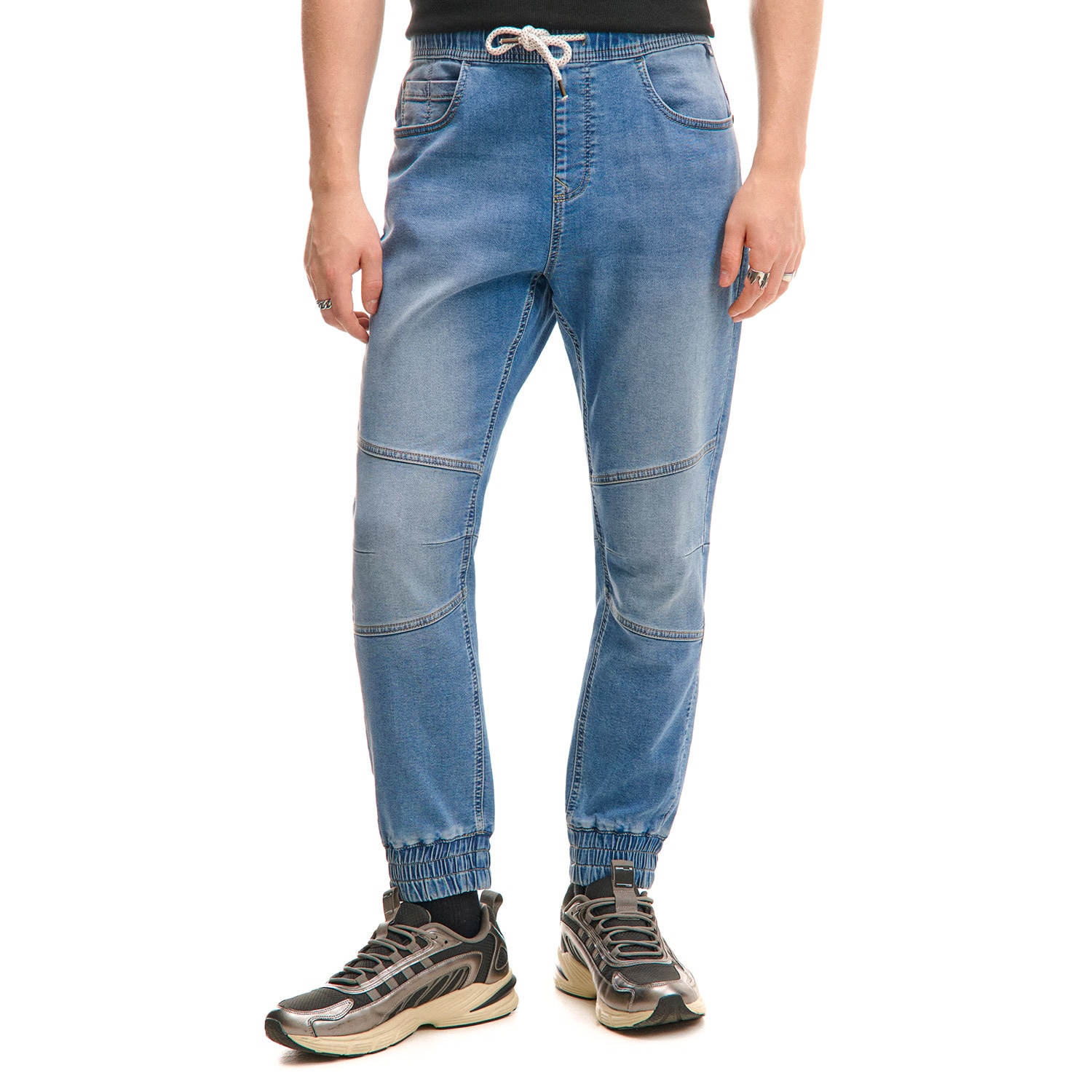 Cropp - Džíny joggers - džínová