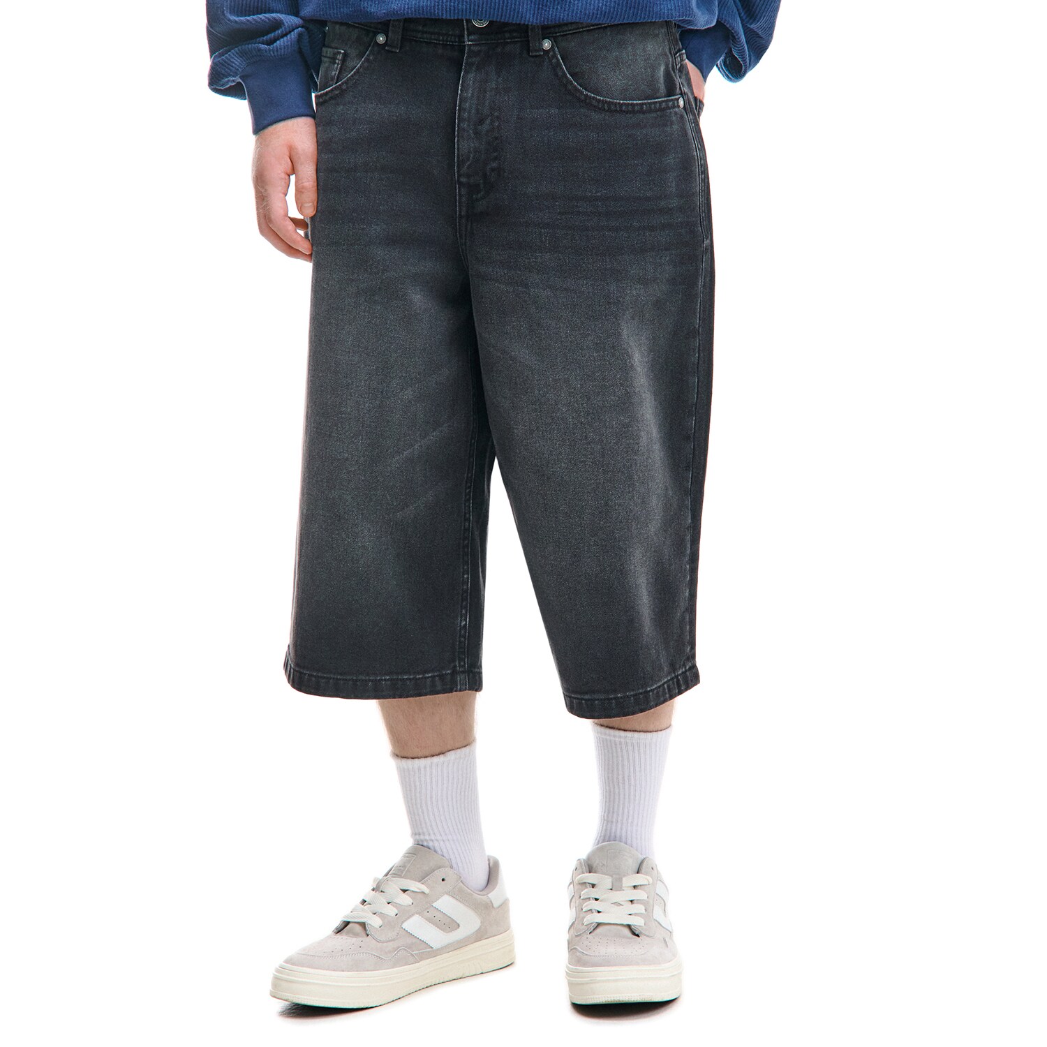 Cropp - Džínové šortky - černý