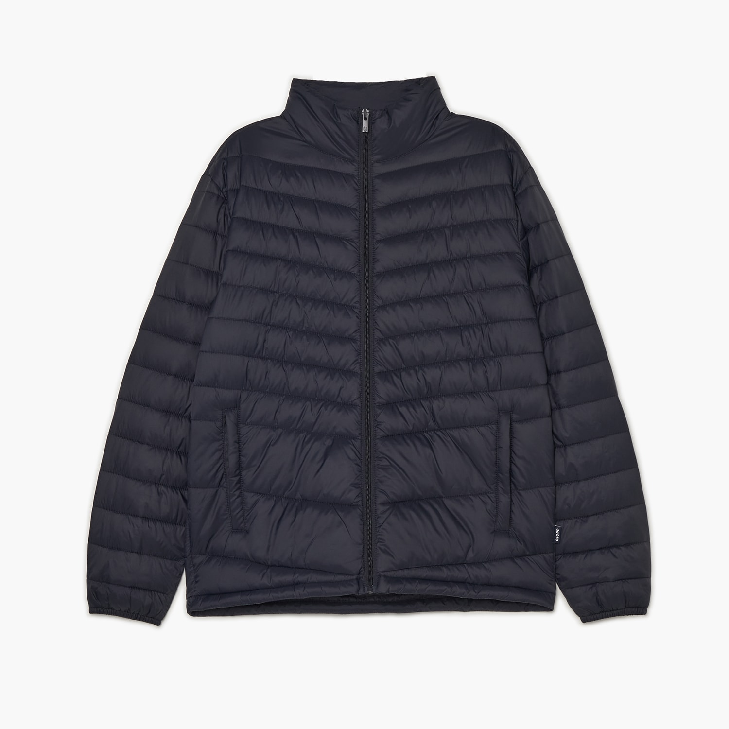 Cropp - Prošívaná bunda se stojáčkem - tmavomodrá