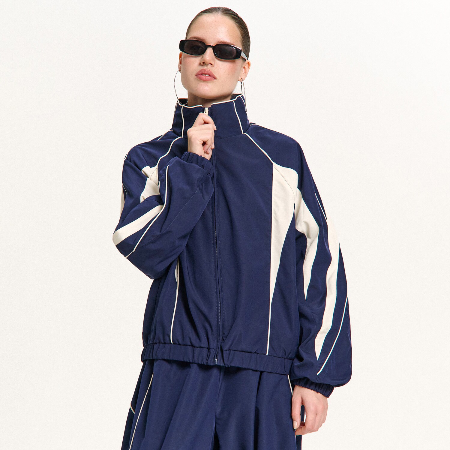 Cropp - Bunda se stojáčkem - tmavomodrá