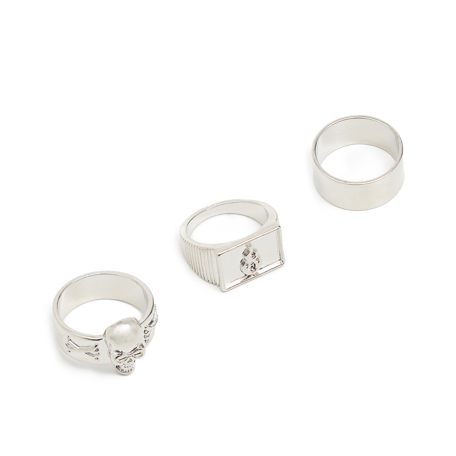 Cropp - Ring Set - Silber