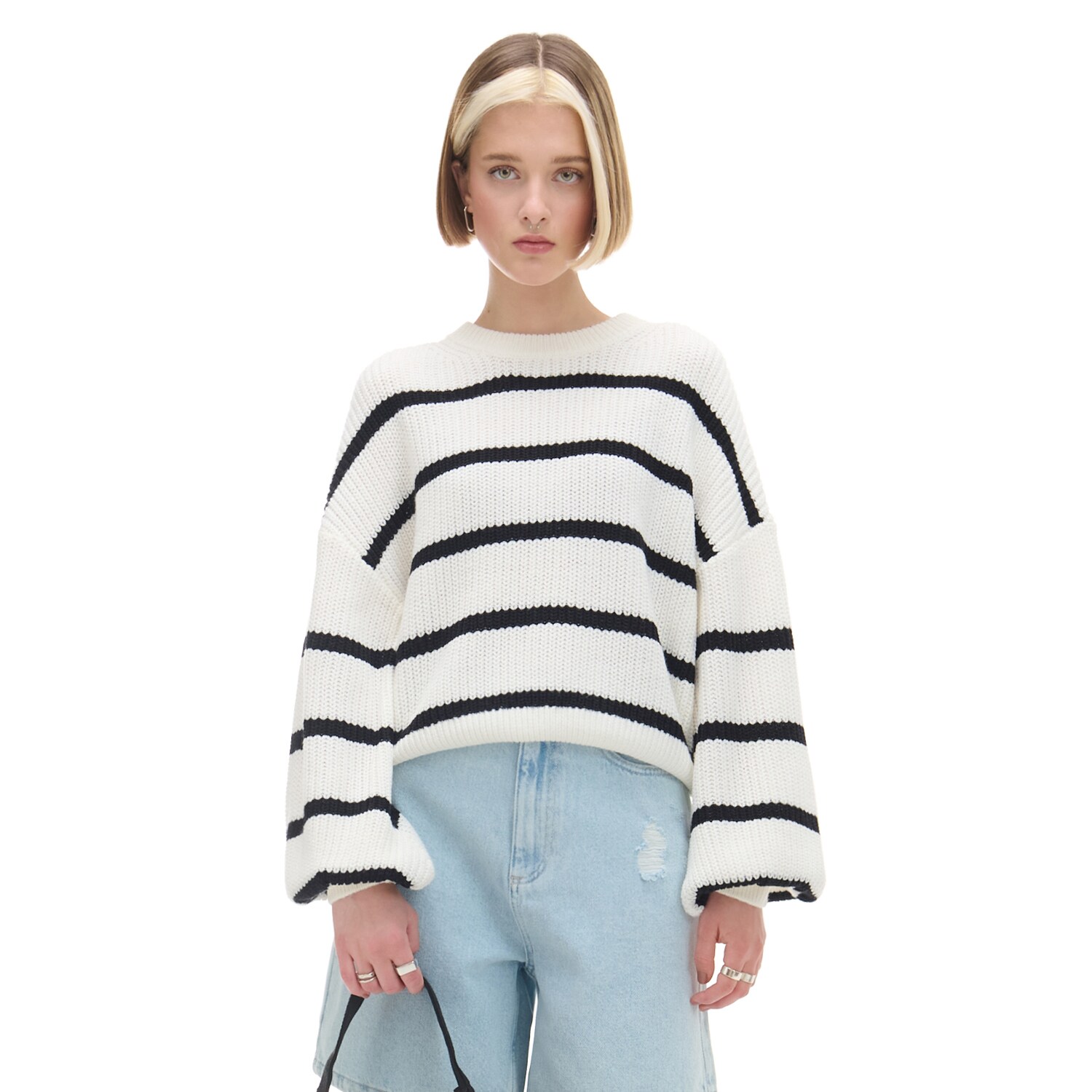 Cropp - Pullover - Creme