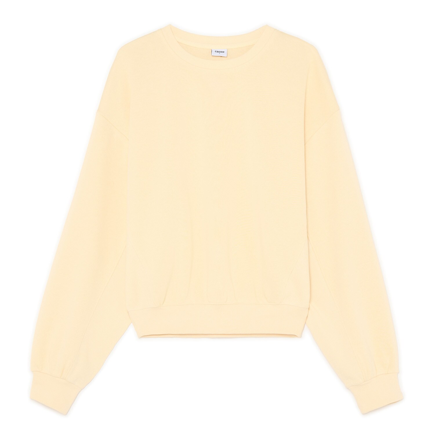 Cropp - Basic majica - krem