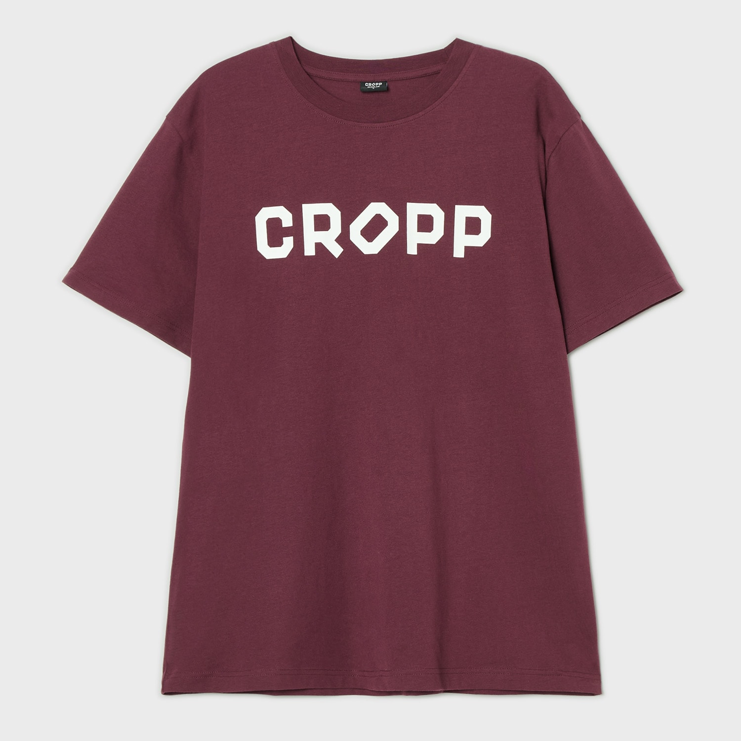 Cropp - Majica s natpisom - boja kestena