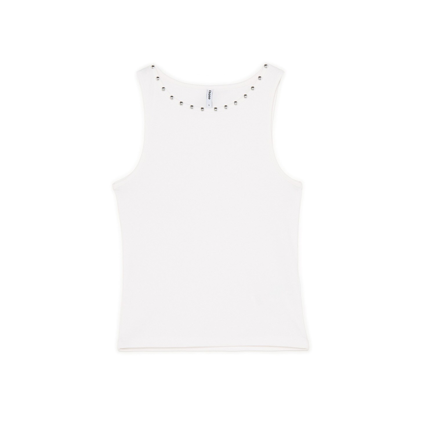 Cropp - Rebrasti top - bijela