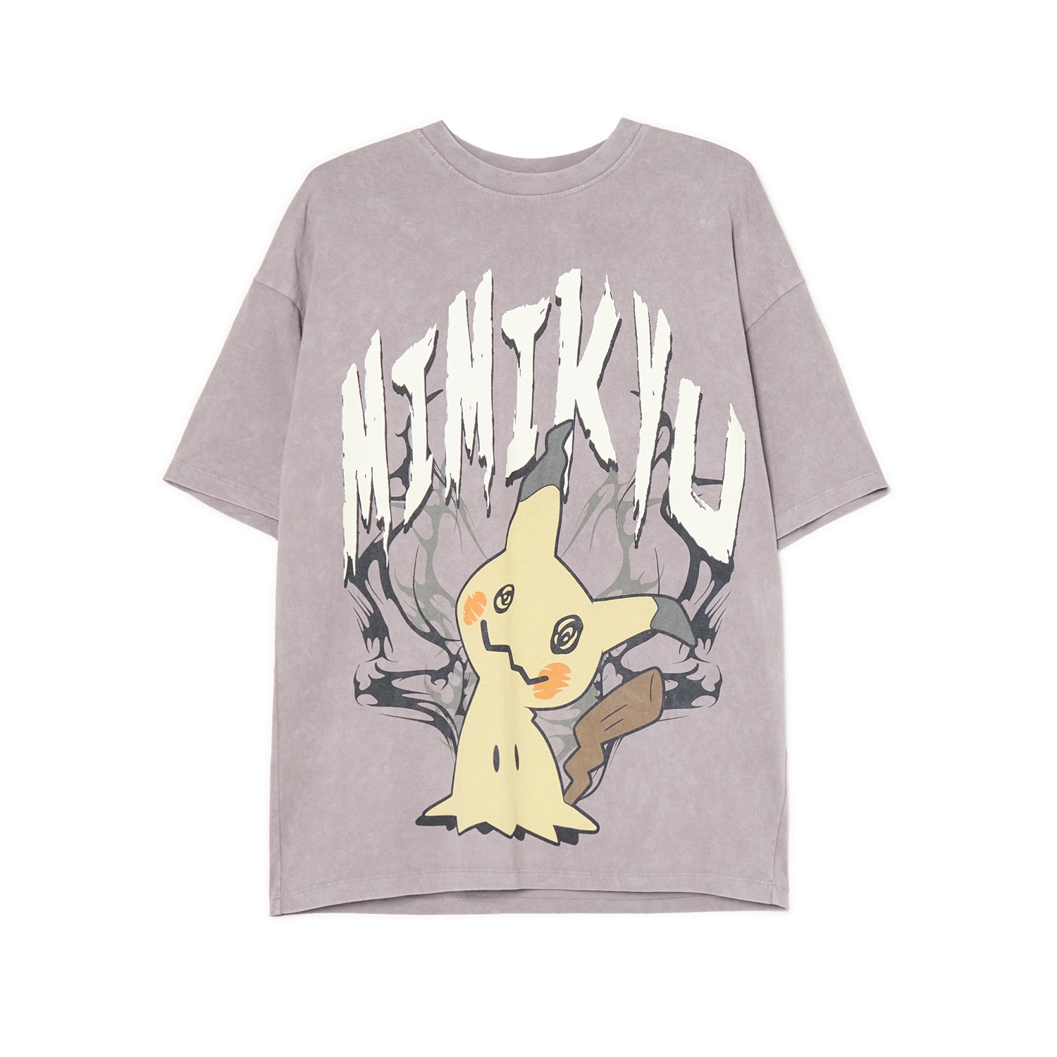 Cropp - Oversize majica Pokémon - svijetlo siva
