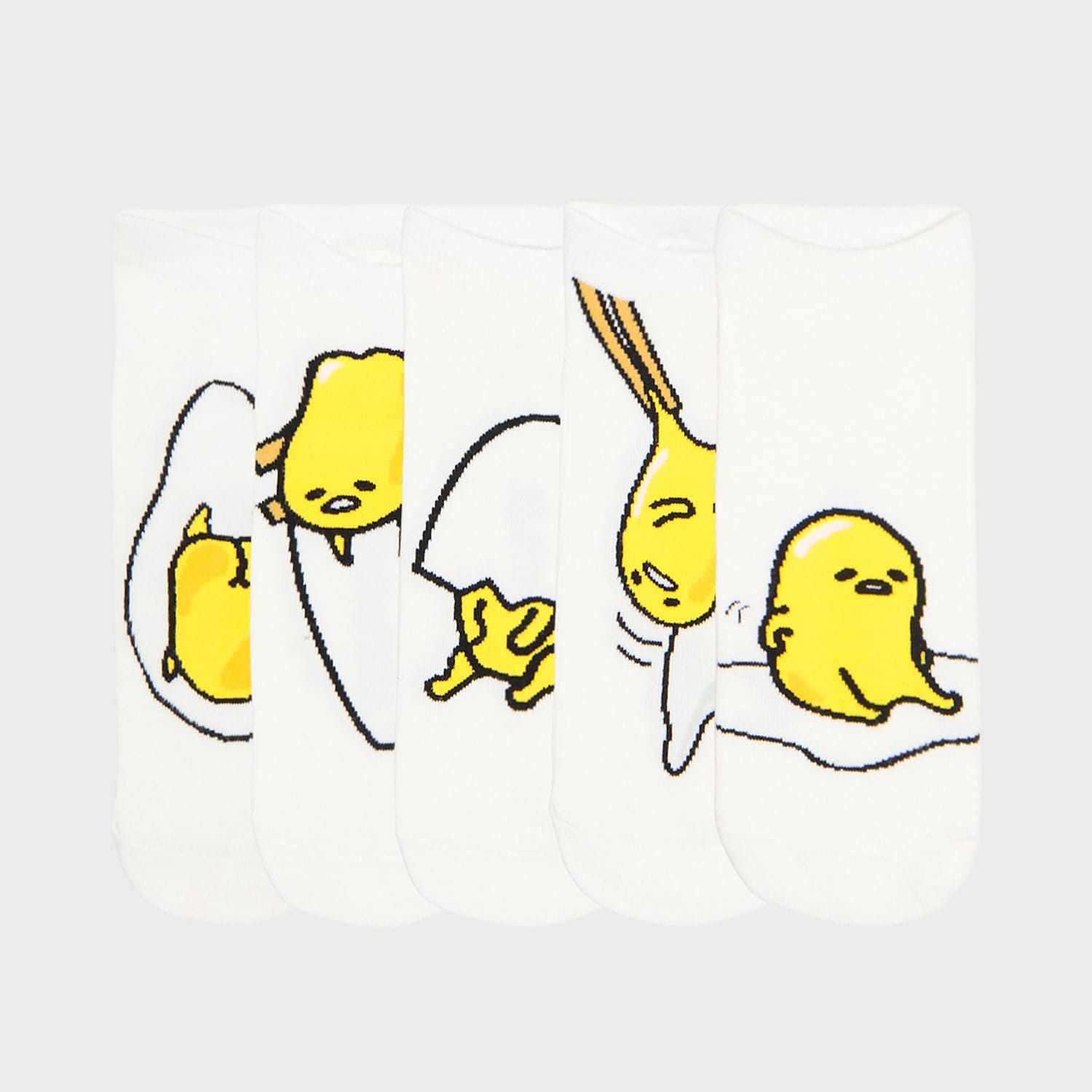 Cropp - Komplet od 5 pari čarapa s printom Gudetama - bijela