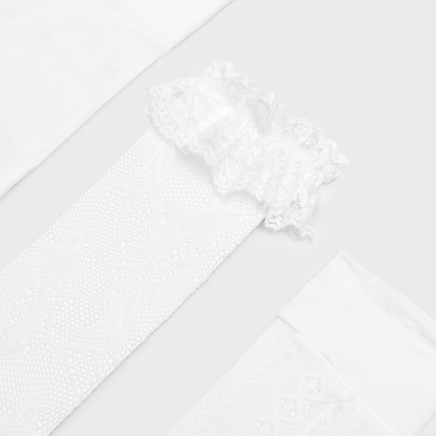 Cropp - Čarape iznad koljena - bijela