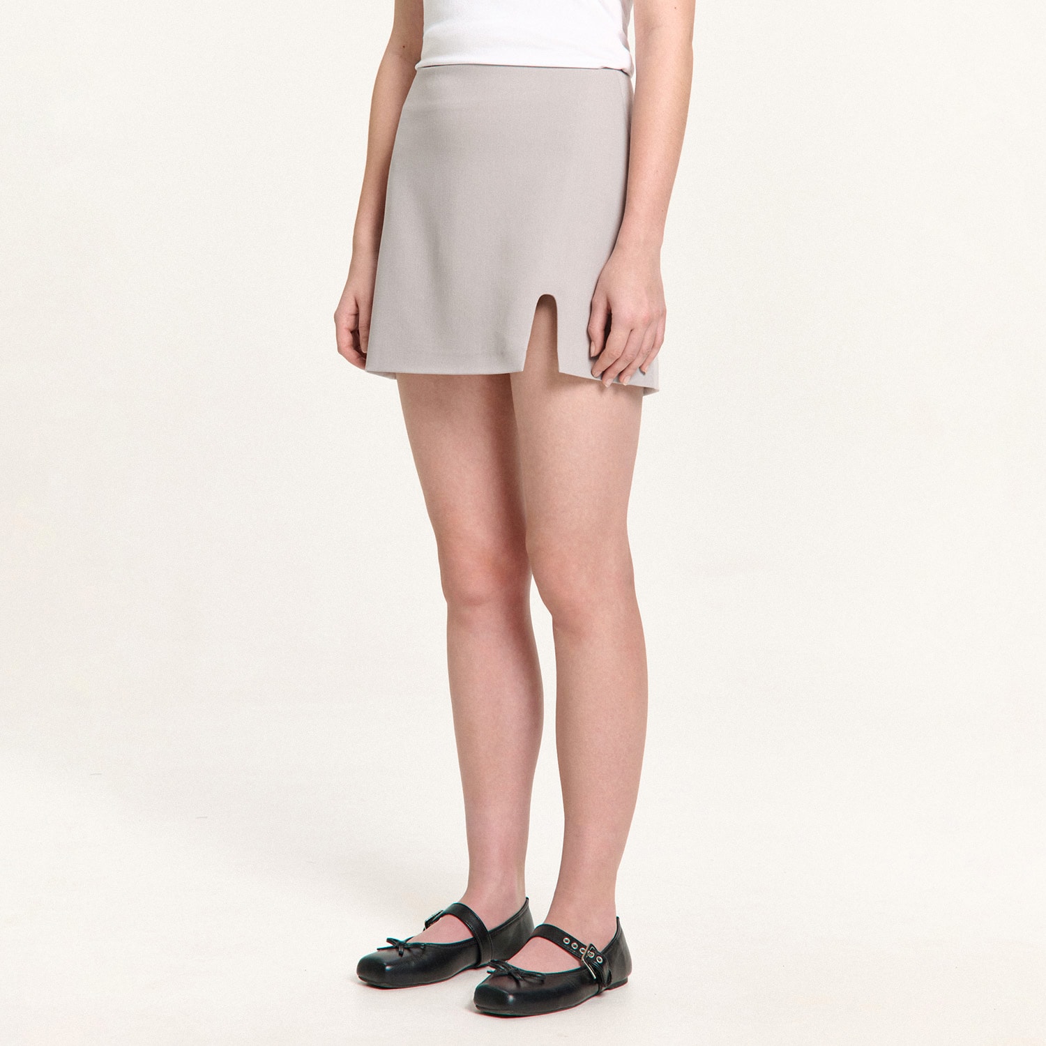 Cropp - Mini suknja - svijetlo siva