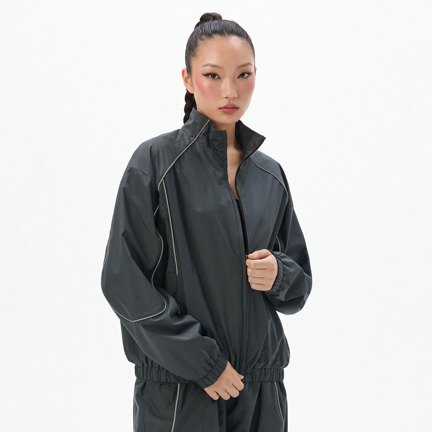 Cropp - Bomber jakna - tamnosivo