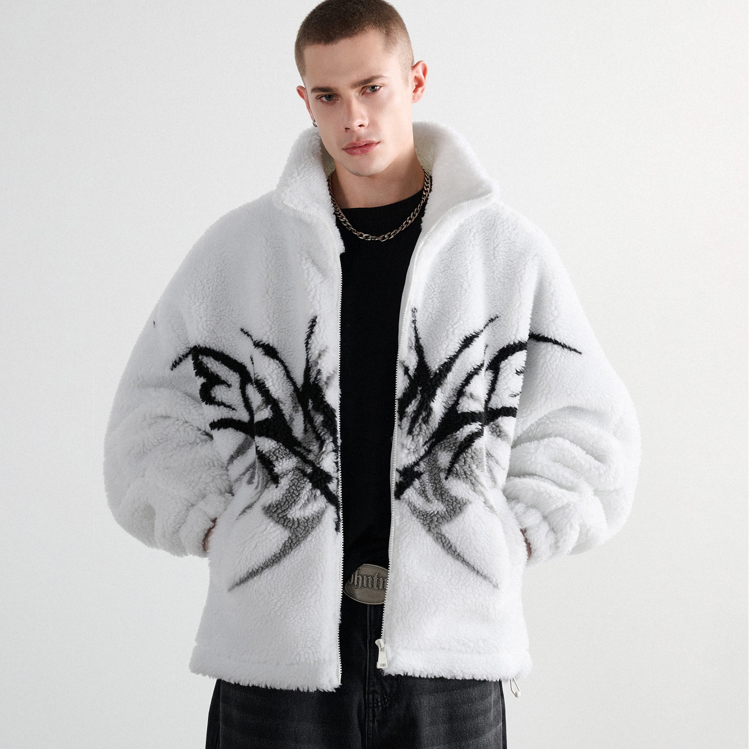 Cropp - Majica od flisa - krem