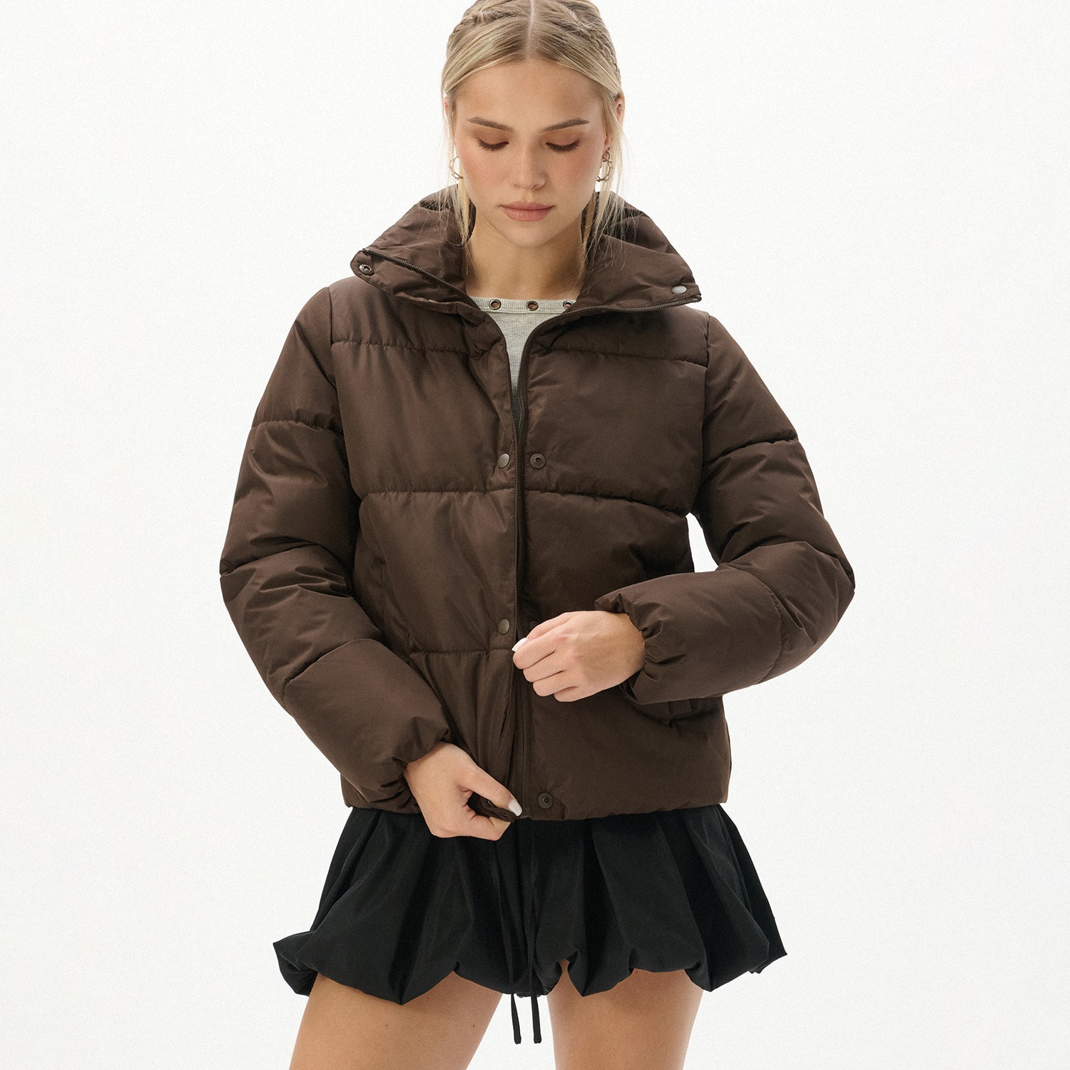 Cropp - Puffer jakna - smeđi