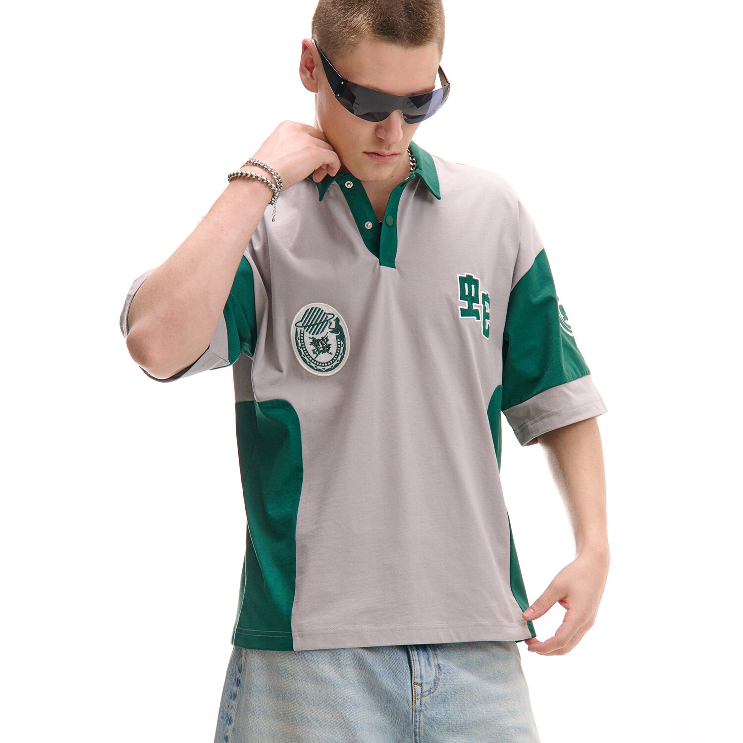 Cropp - Polo-majica s printom - šaren