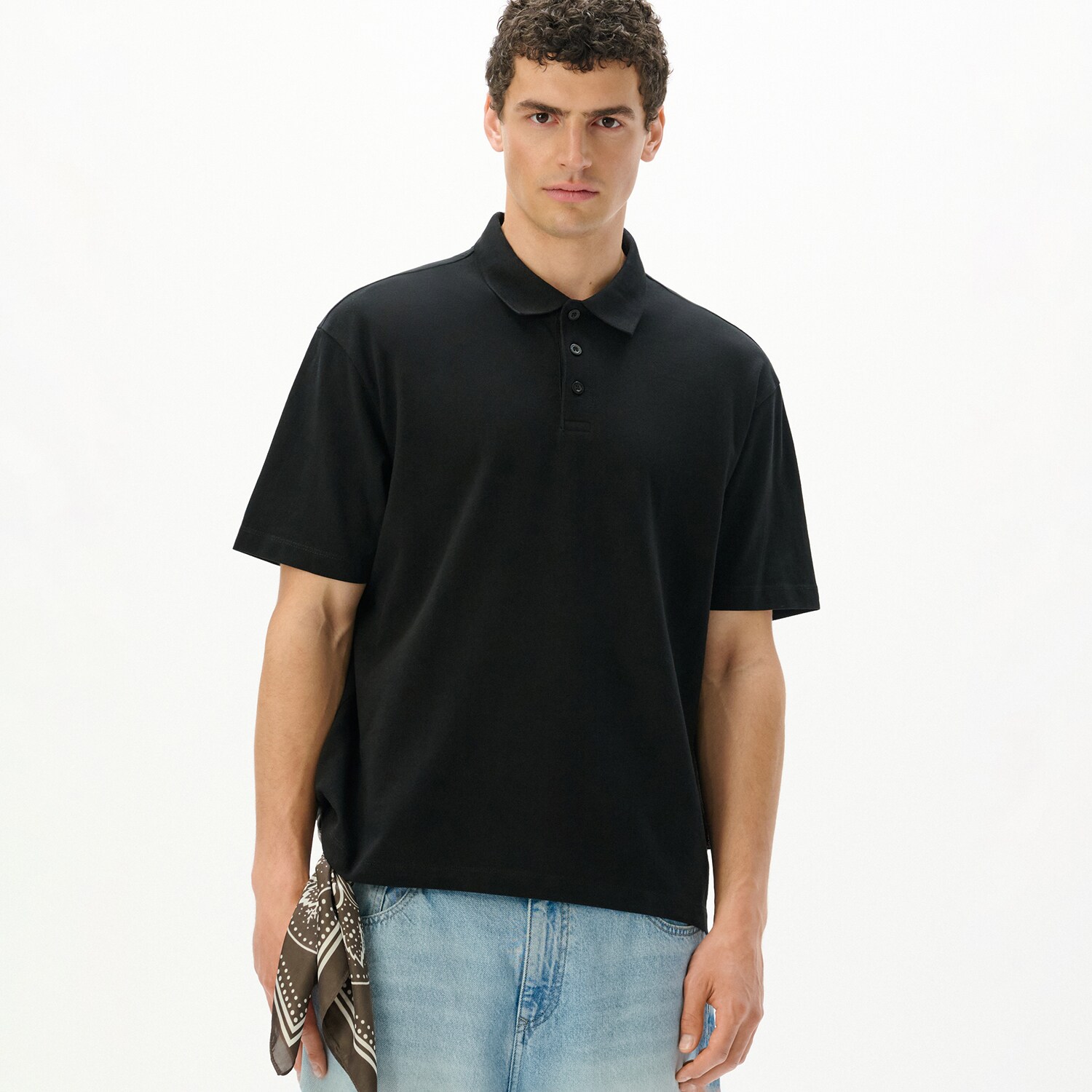 Cropp - Crna polo-majica - crno