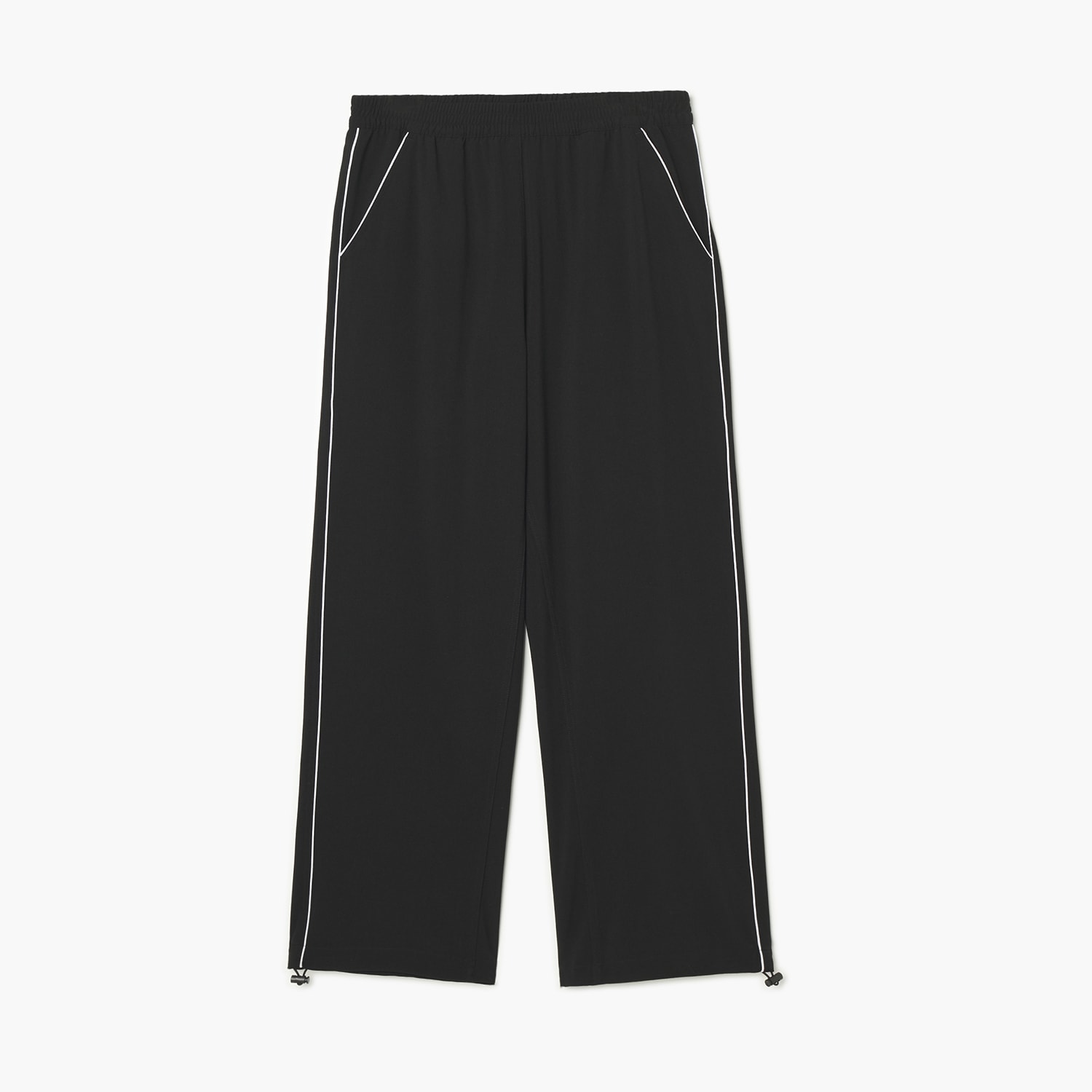 Cropp - Straight fit hlače - crno
