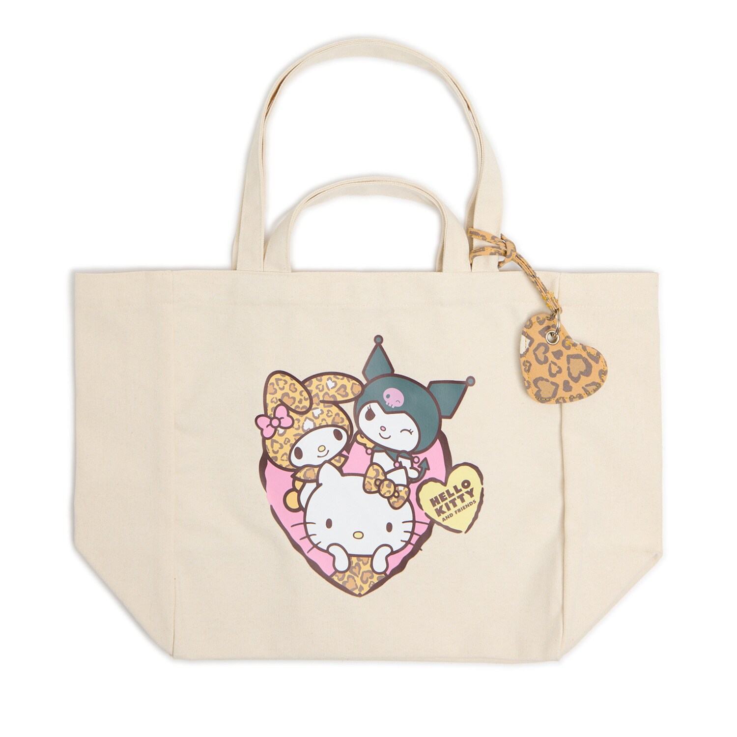 Cropp - Torba shopper Hello Kitty and Friends - krem