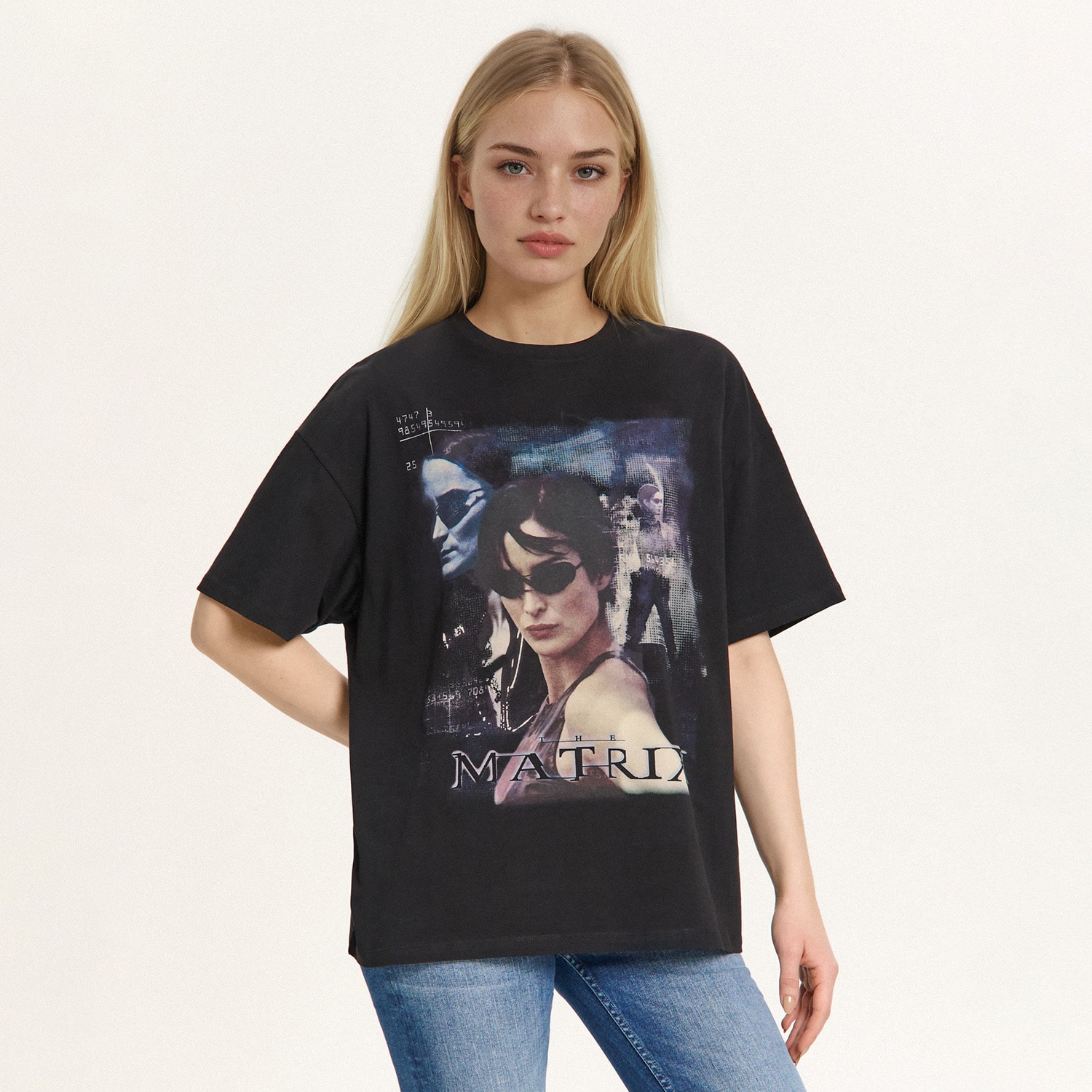 Cropp - Crna majica s printom Matrix - crno