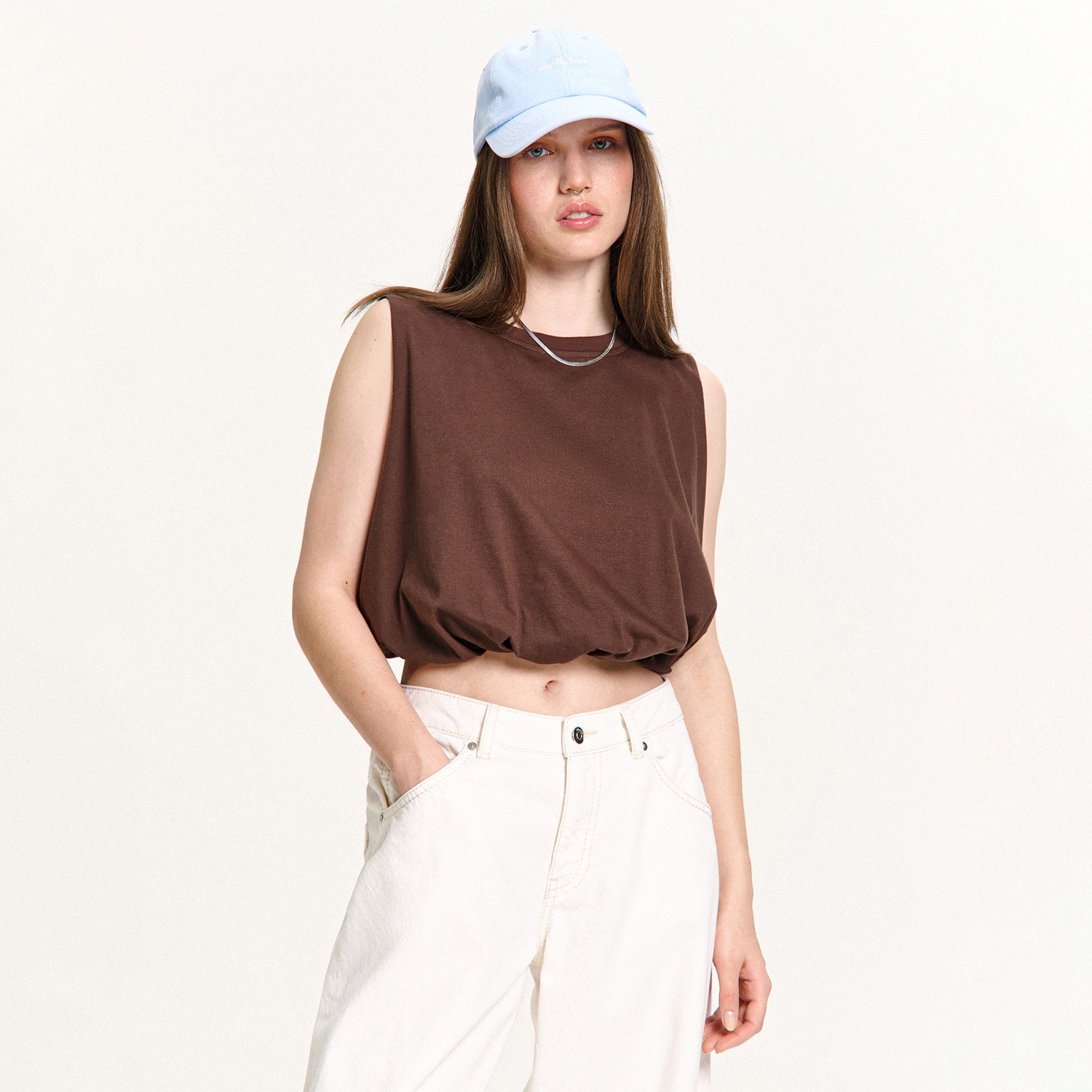 Cropp - Obična bluza - smeđi